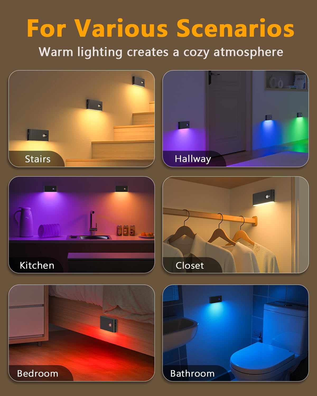 Detalle 2 de RGB & Warmweiß Nachtlicht 500 mAh