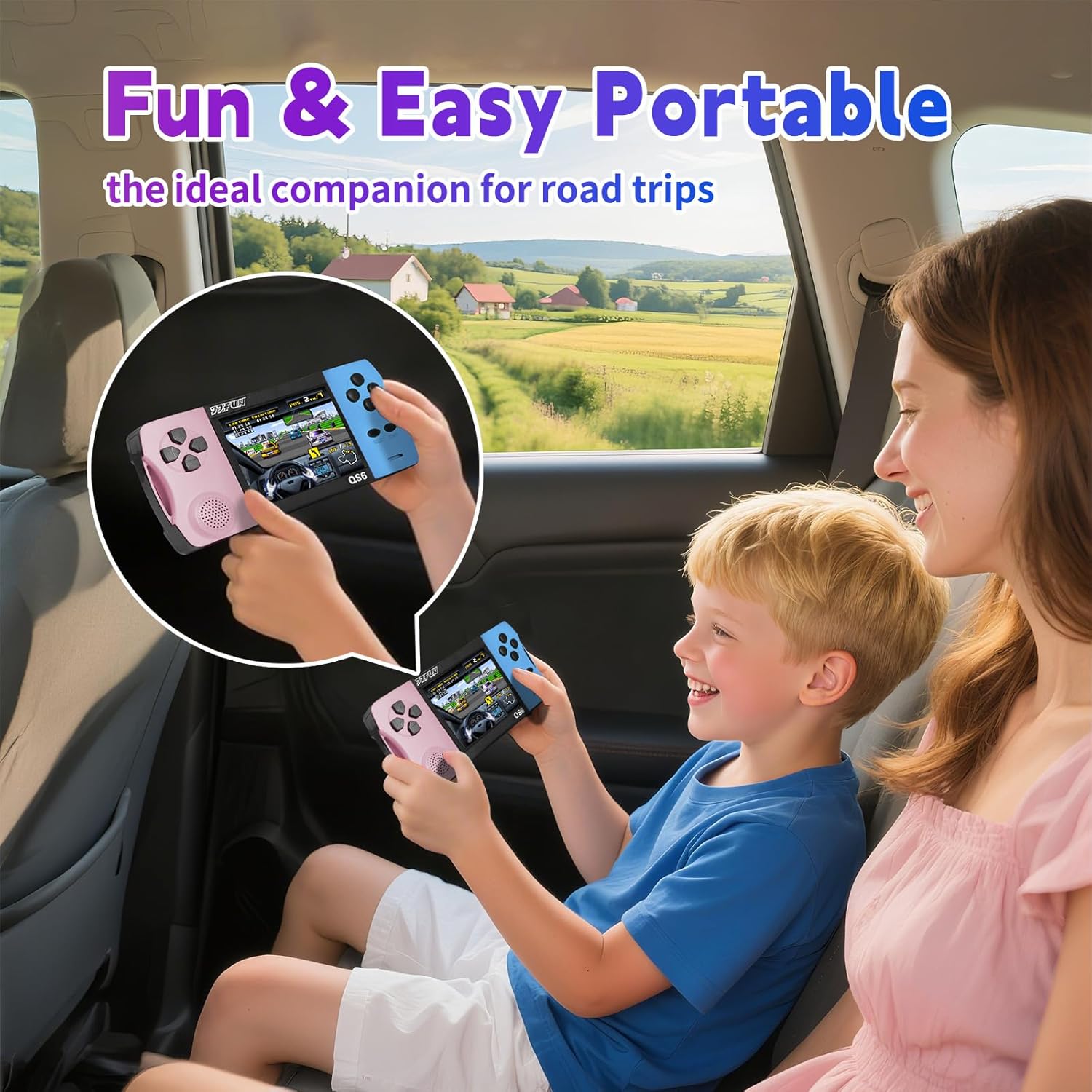 Thumbnail 4 de Handheld Video Games for Kids: Portable Arcade Console with 3.5" Screen and 216 Preloaded Classic Games