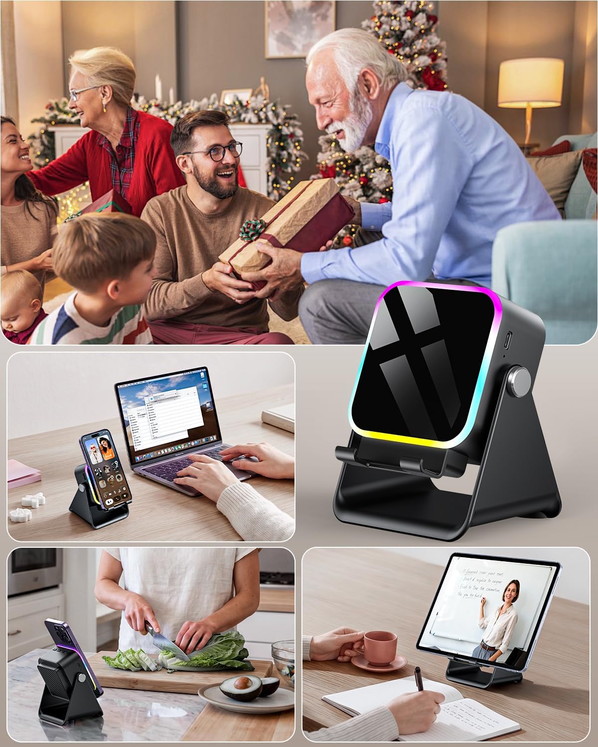 Thumbnail 5 de Oresoc ZJ027 5-in-1 Induction Bluetooth Speaker with Adjustable Stand
