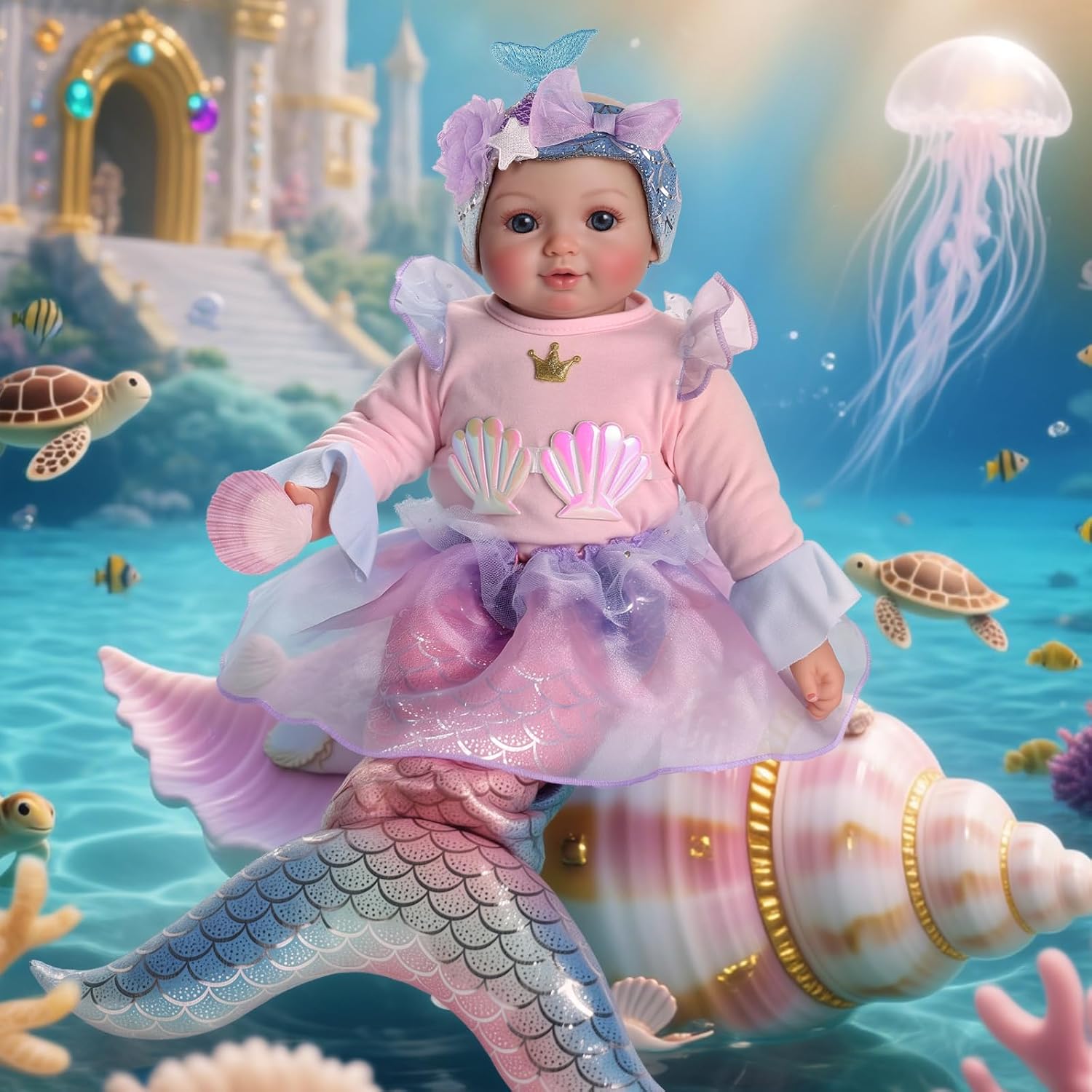 Thumbnail 5 de BABESIDE Mermaid Baby Doll 15-Inch