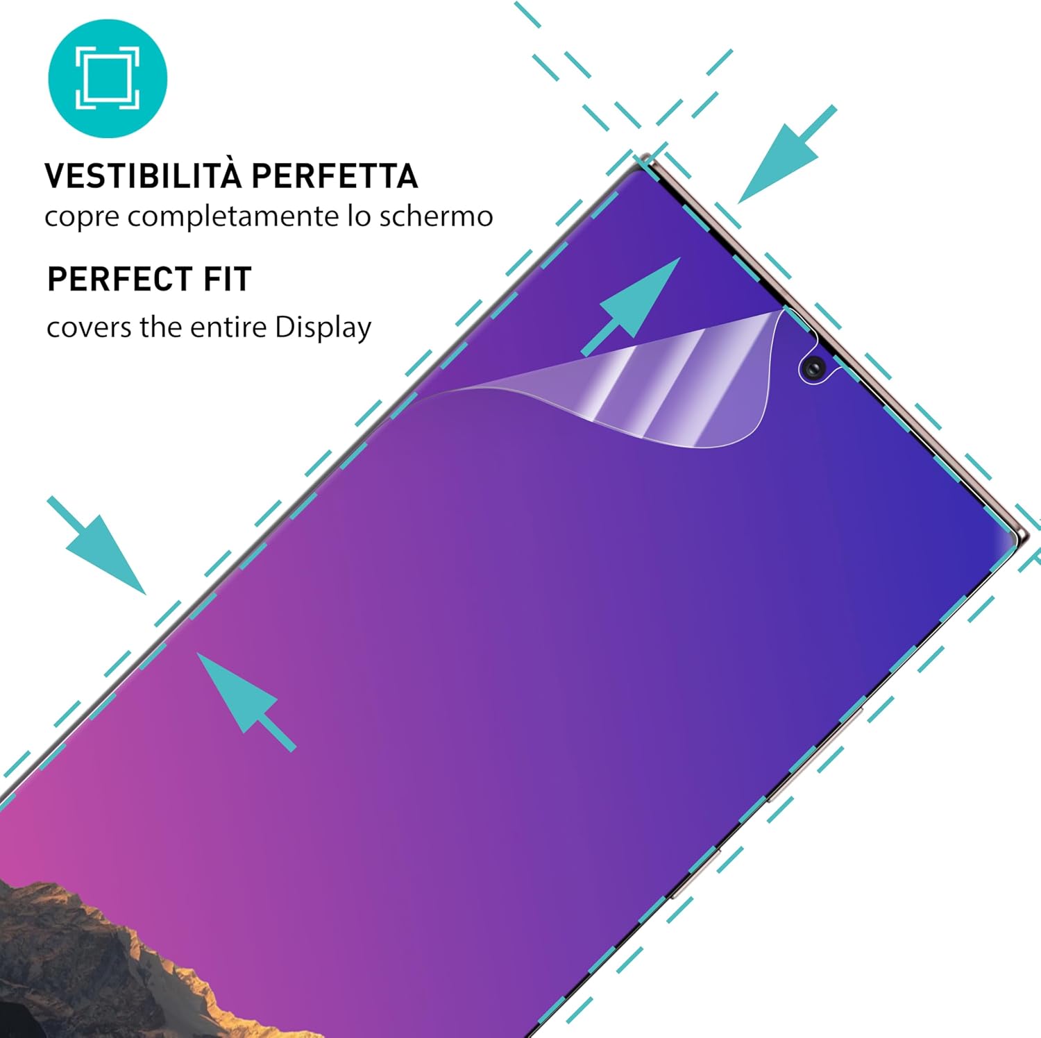 Thumbnail 1 de smartect TPU Pellicola Protettiva per Samsung Galaxy S24 Ultra (2+2 pezzi) con copertura display e protezione fotocamera