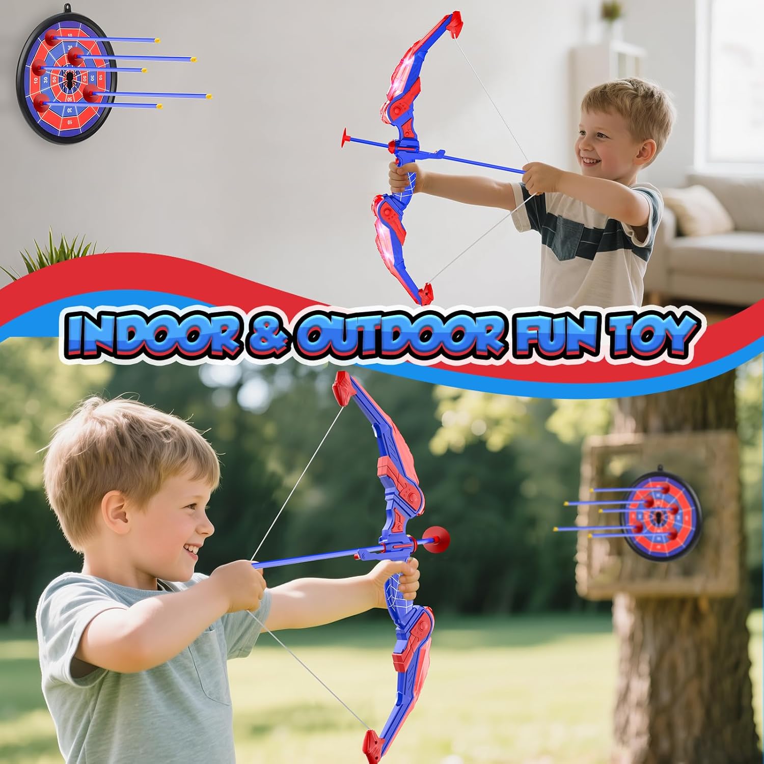 Thumbnail 4 de Joozmui Bow and Arrow Set with LED 10 Arrows
