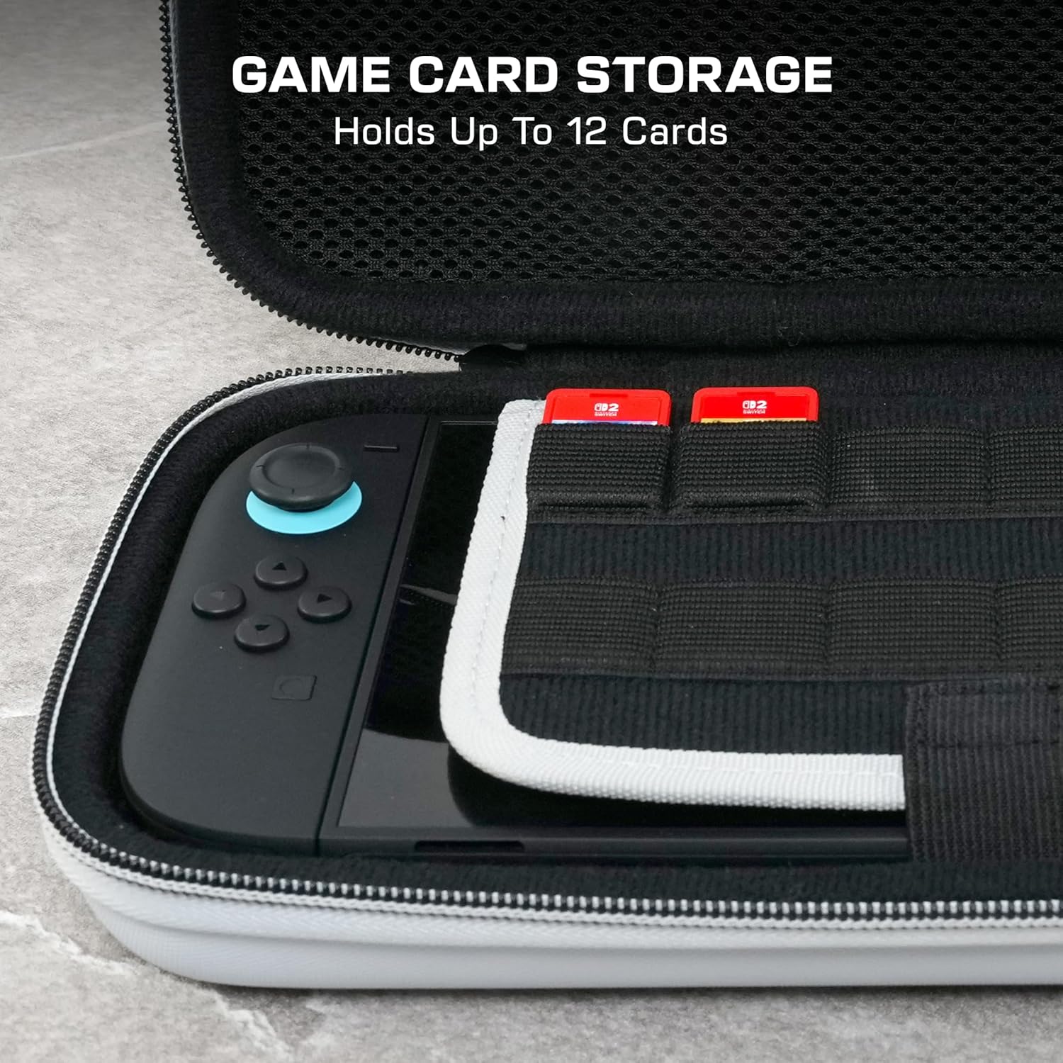 Thumbnail 5 de Turtle Beach PlayTrek Travel Case for Nintendo Switch (Nintendo Switch 2 / OLED) – Hard Shell Carrying Case in Stellar White