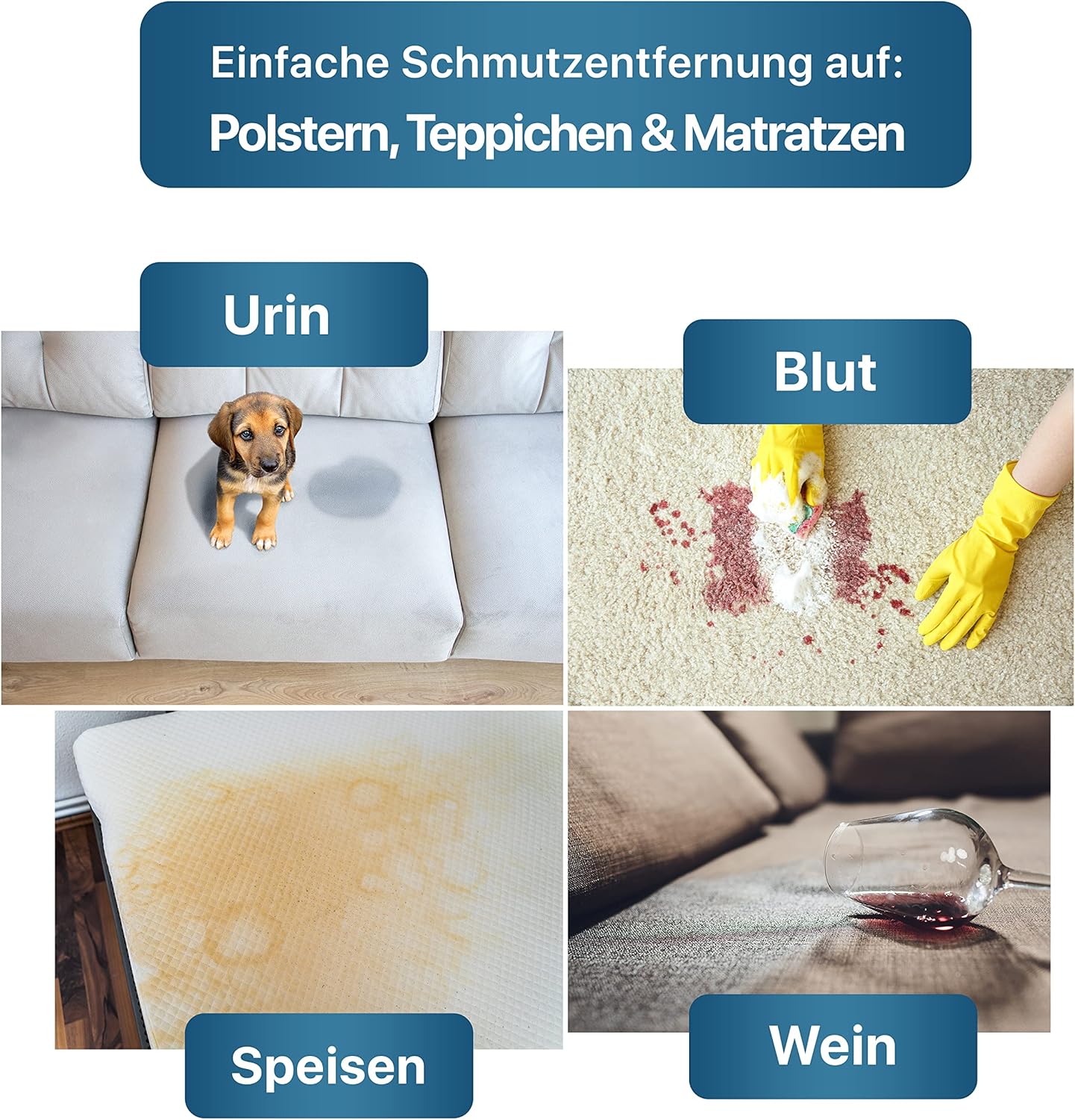 Thumbnail 4 de KLARBERG® 1L Waschsauger Polsterreiniger Konzentrat – Flecken- und Geruchsentferner für Sofa, Teppich & Autositze