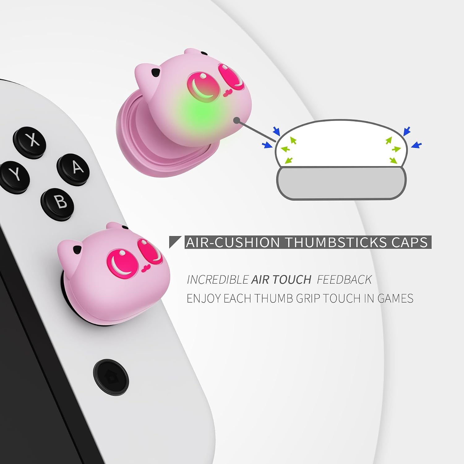 Thumbnail 1 de Playvital Thumbstick Caps für Switch