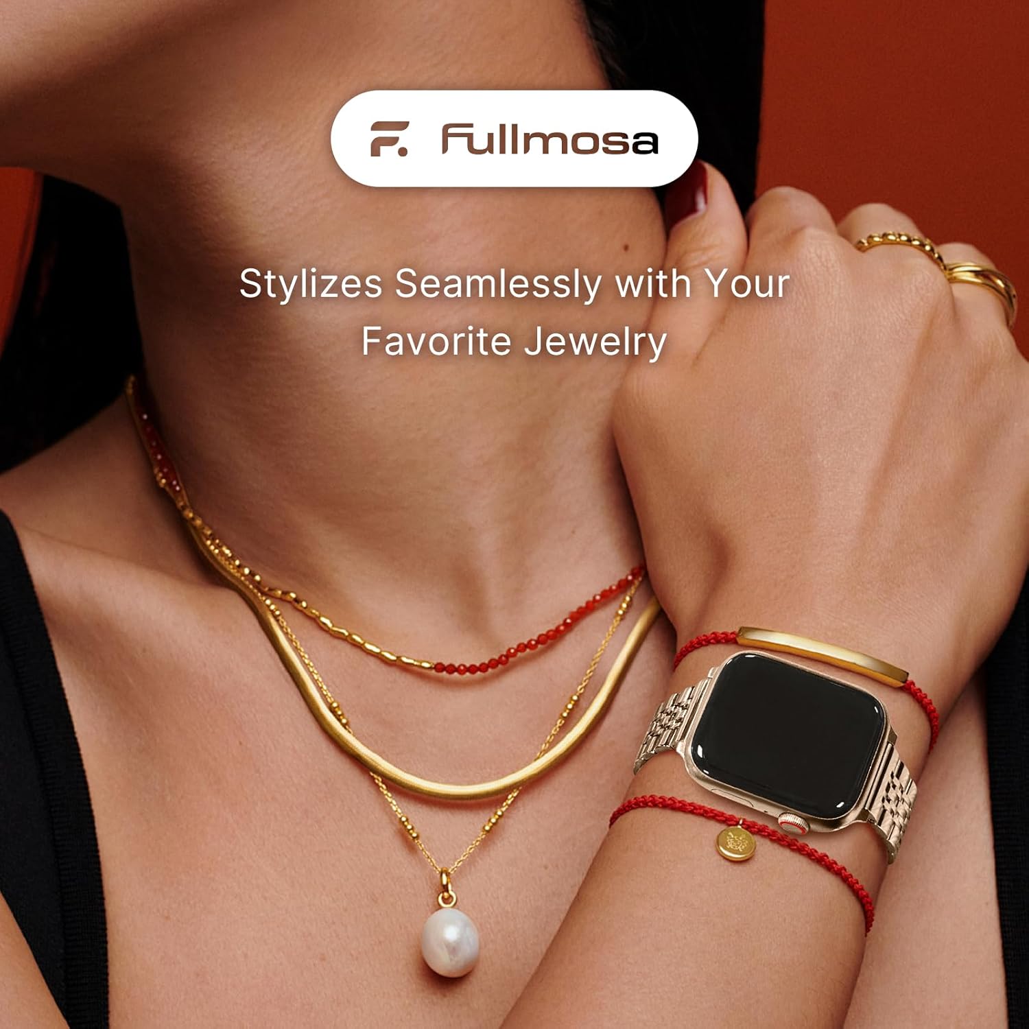 Thumbnail 1 de Fullmosa Slim Metal Strap for Apple Watch