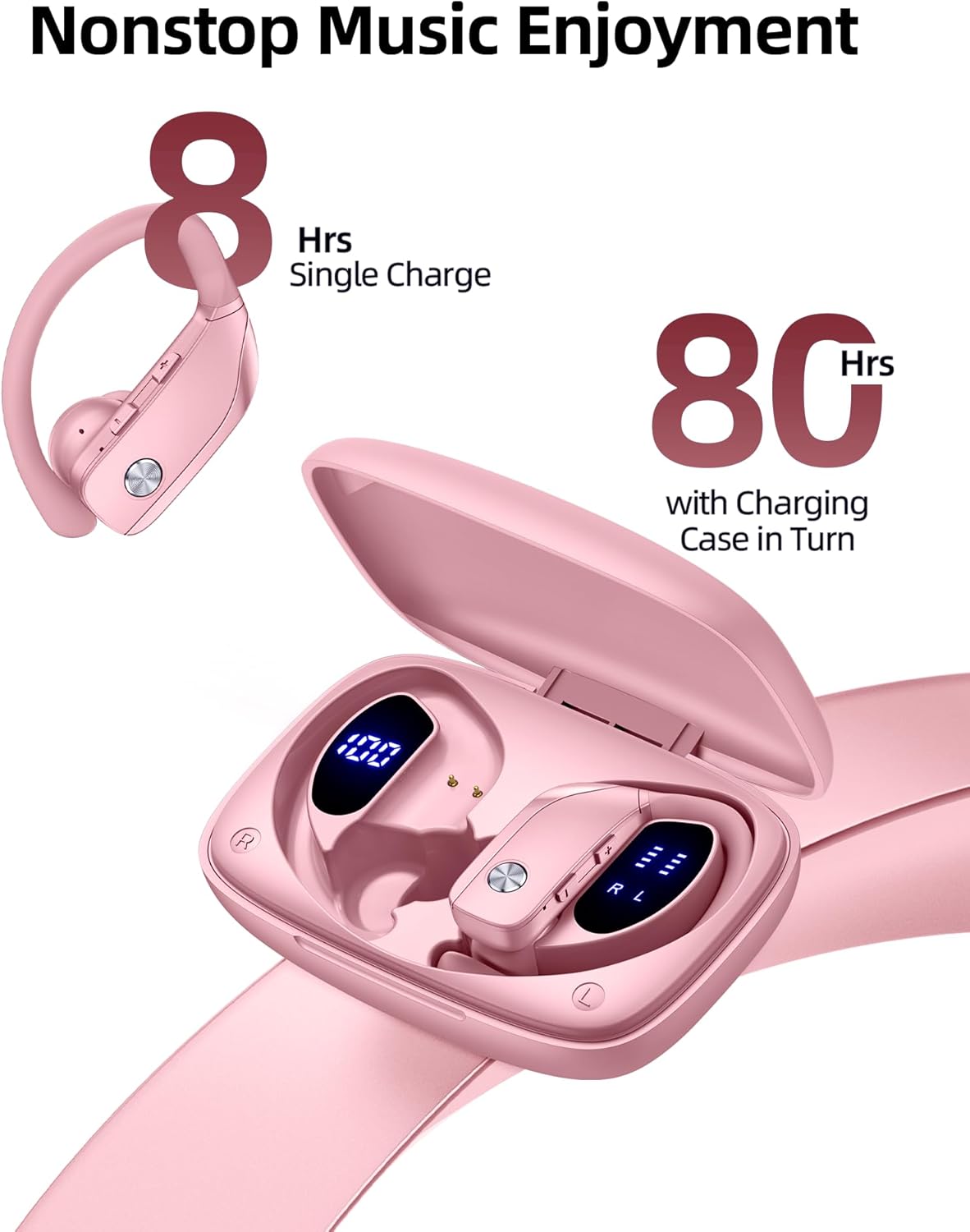 Detalle 2 de bmanl Wireless Earbuds 80H playtime