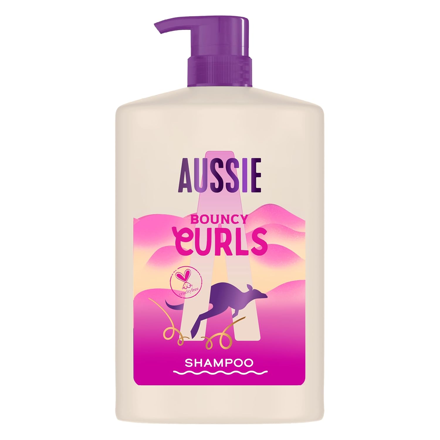 Detalle de Aussie Bouncy Curls Shampoo 1000 ml – sanfte Reinigung, Feuchtigkeit & Volumen für Welliges & Lockiges Haar