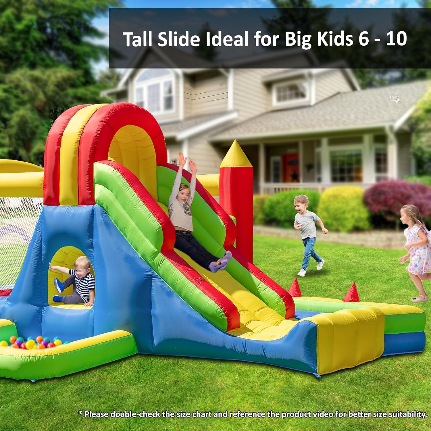 Thumbnail 1 de HuaKastro Large Bounce House 15.2' x 10.8