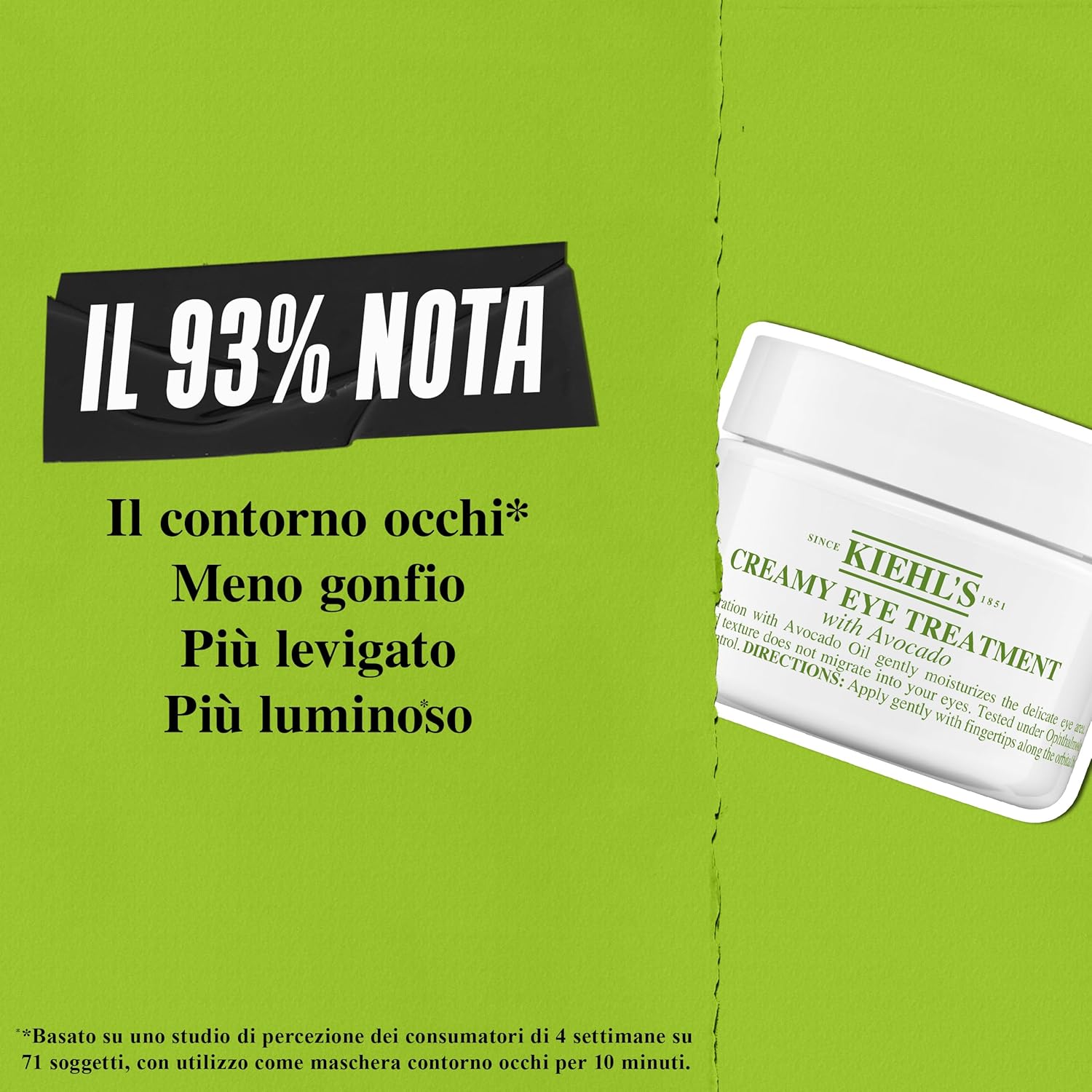 Thumbnail 3 de Kiehl’s Creamy Eye Treatment Crema contorno occhi nutriente e illuminante con olio di avocado e vitamine B + E