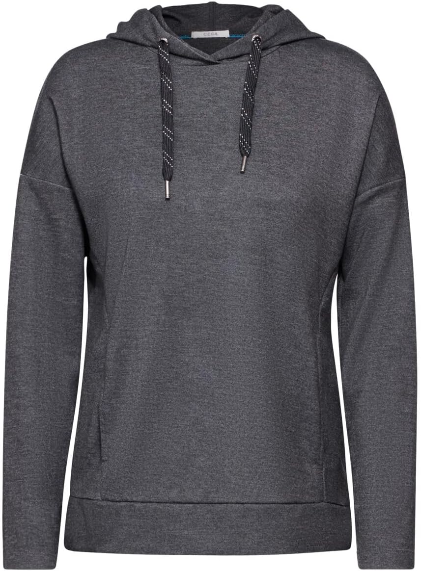 Thumbnail 4 de Cecil Damen Sweatshirt mit Kapuze – lässiger Hoodie-Pullover mit Tunnelzug und seitlichen Details