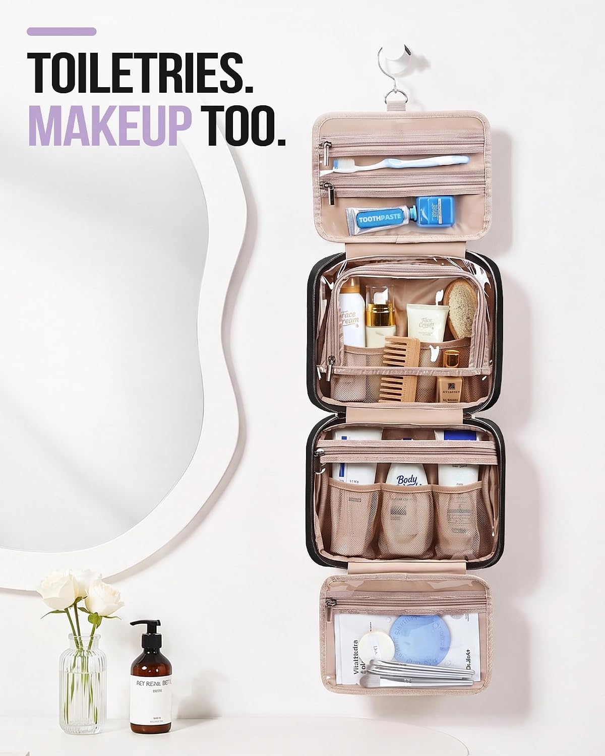 Detalle 2 de NISHEL Travel Toiletry Bag Medium for Women