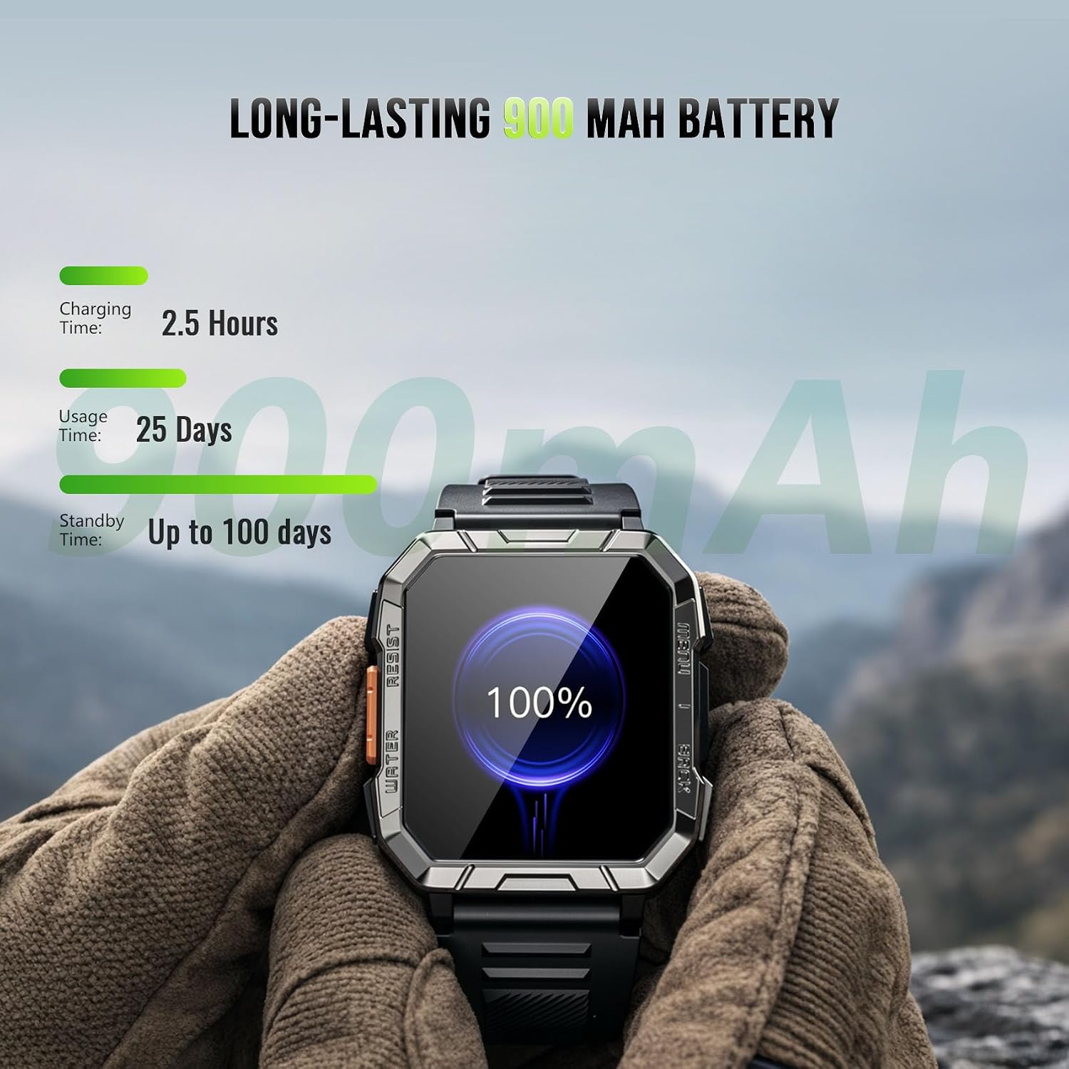 Detalle 2 de Blackview Rugged Smartwatch with 2.01-Inch Display
