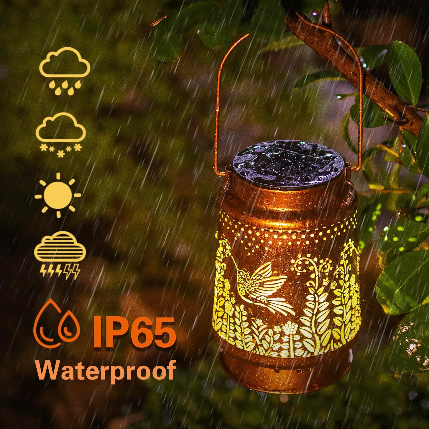 Thumbnail 4 de EZTZEN Hummingbird Solar Lantern — Outdoor Battery-Operated LED Fairy Light for Garden Decor