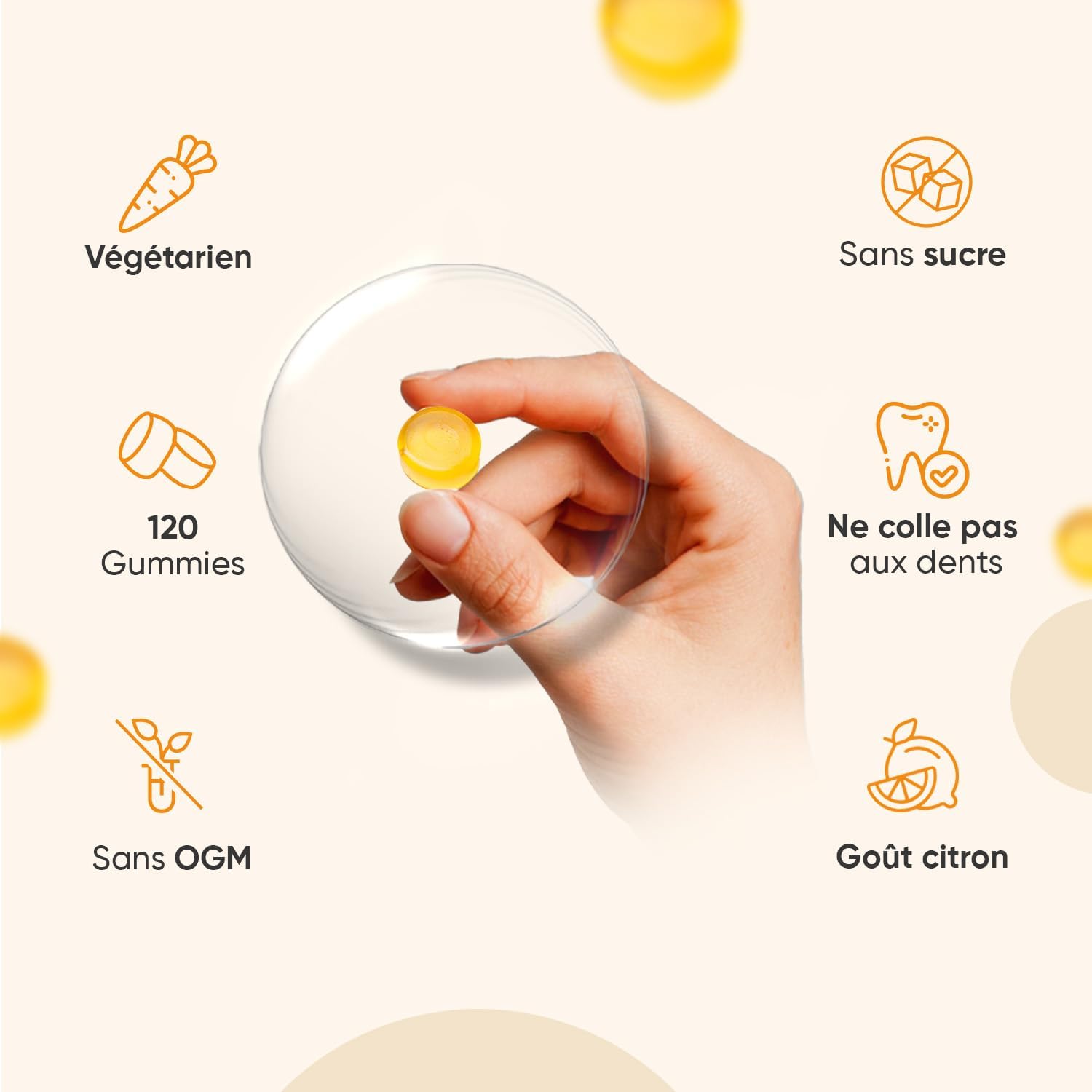 Thumbnail 6 de WeightWorld Vitamine D3 4000 UI en gummies au citron – 120 gélifi és végétariens sans sucre