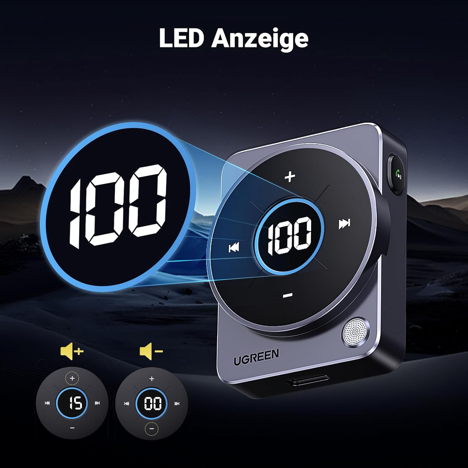 Thumbnail 2 de UGREEN Aux Bluetooth 5.4 Adapter Auto