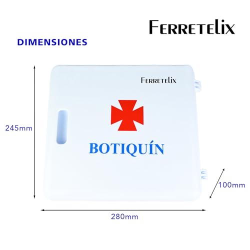 Detalle 1 de Ferretelix® Botiquín de pared con dotación y artículos 🩹