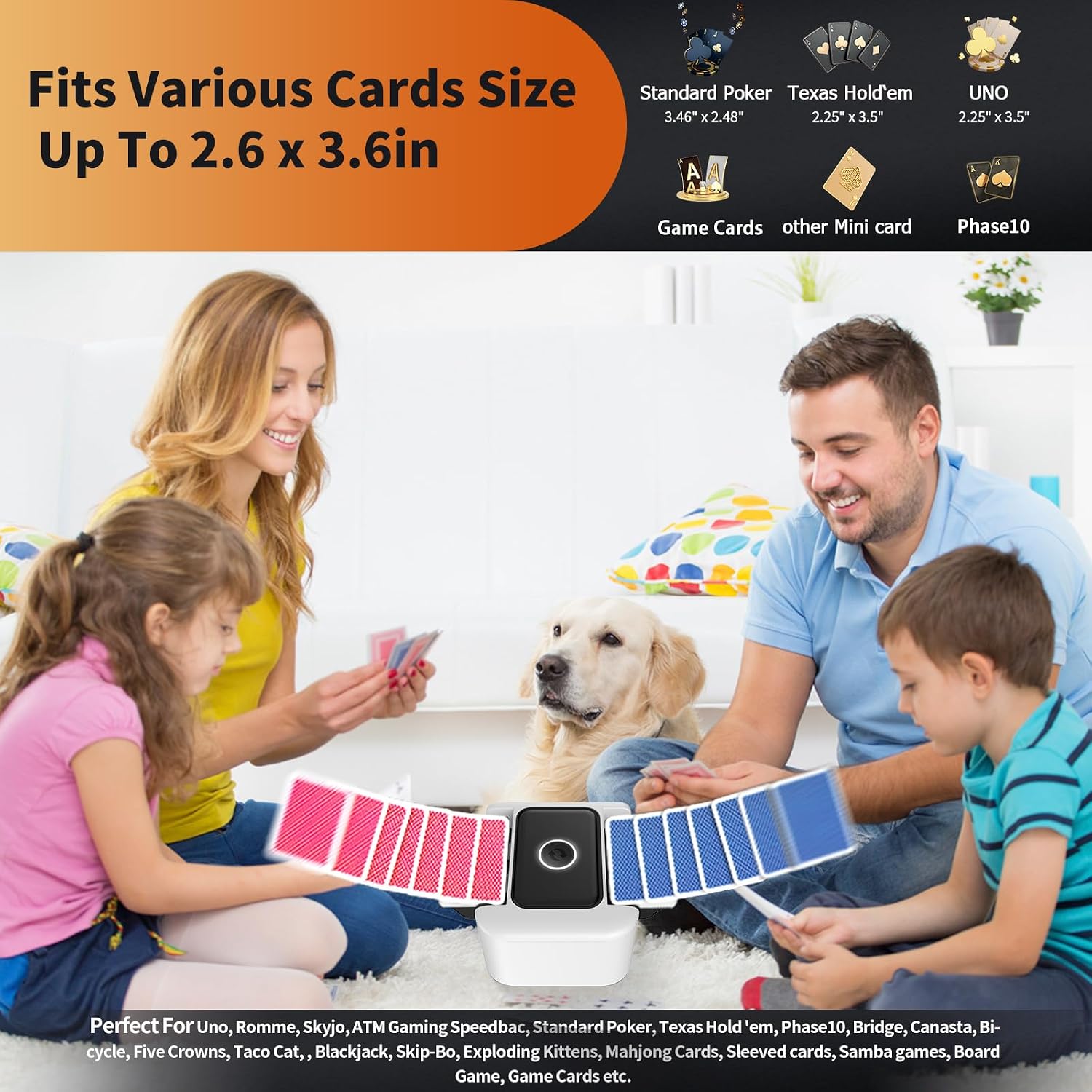 Thumbnail 3 de Buldoospok Silencieux Mélangeur de Cartes Automatique – 2000 mAh, USB-C, Portable