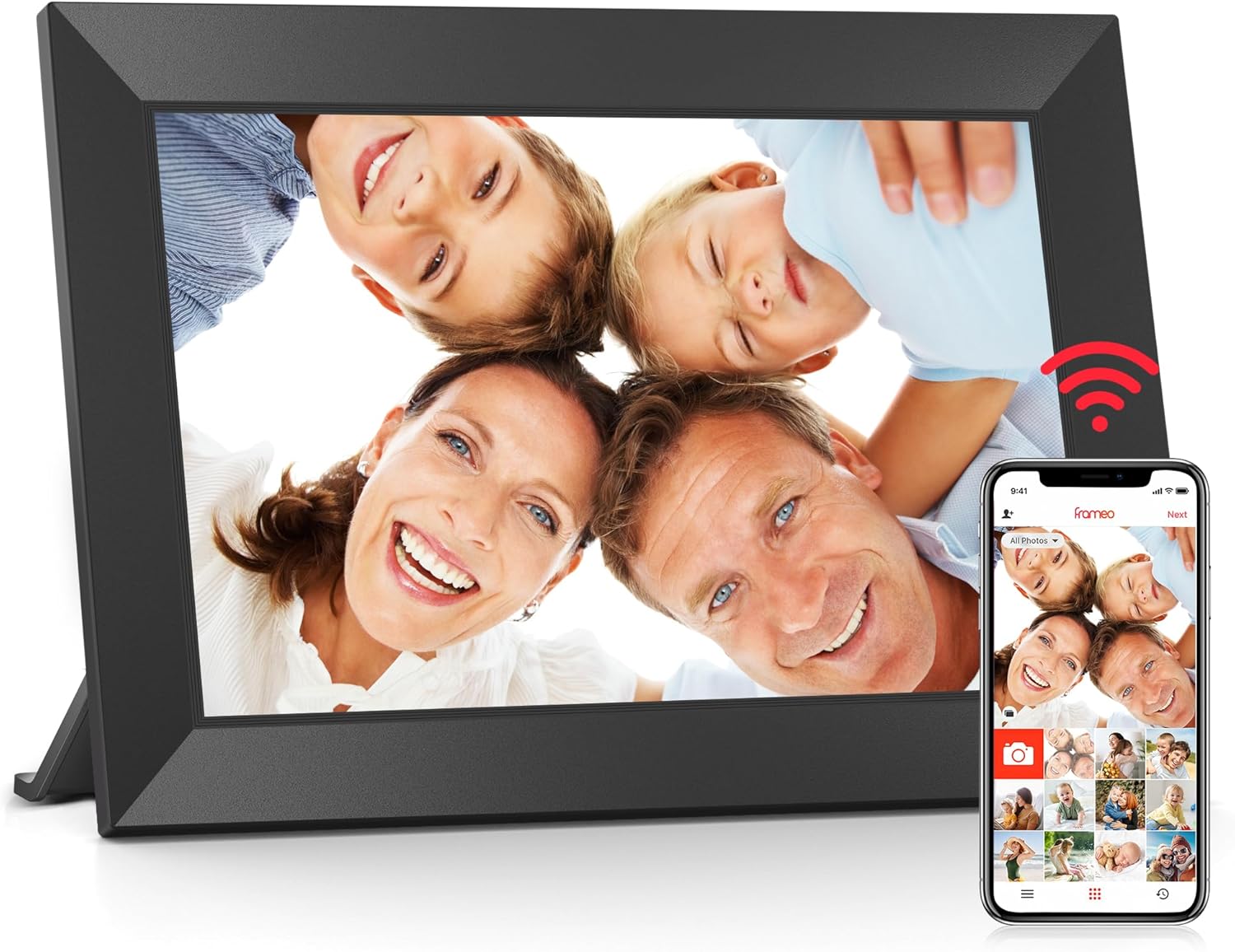 Detalle de Frameo 10,1 Zoll digitaler Bilderrahmen 32 GB