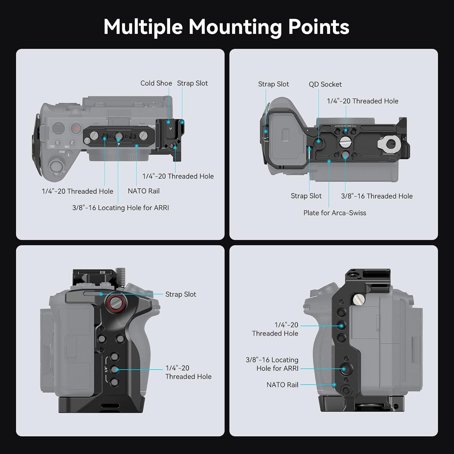Detalle 2 de SMALLRIG Cage for Sony FX30 FX3 4183B