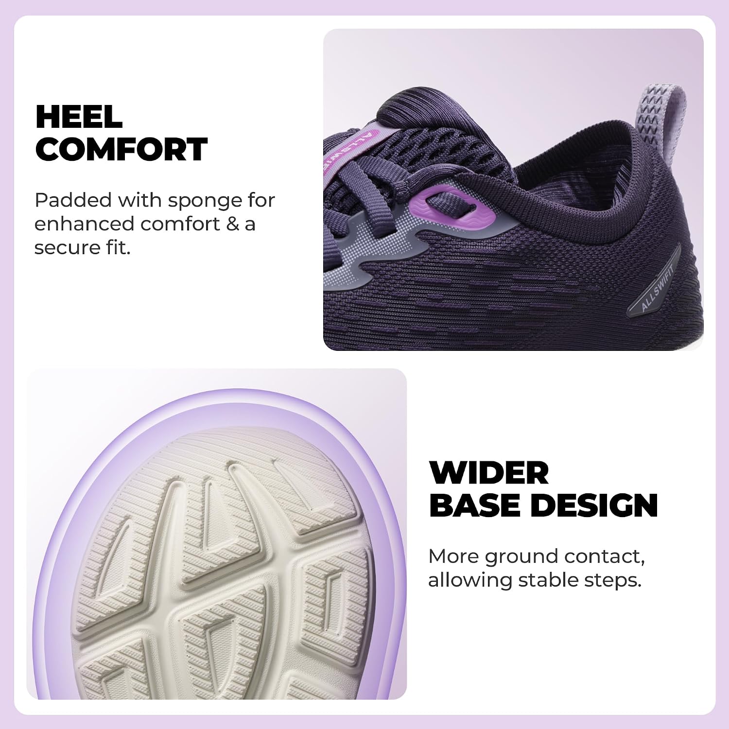 Thumbnail 6 de ALLSWIFIT StediCloud Lite Women’s Walking & Cushion Running Shoes with Arch Support