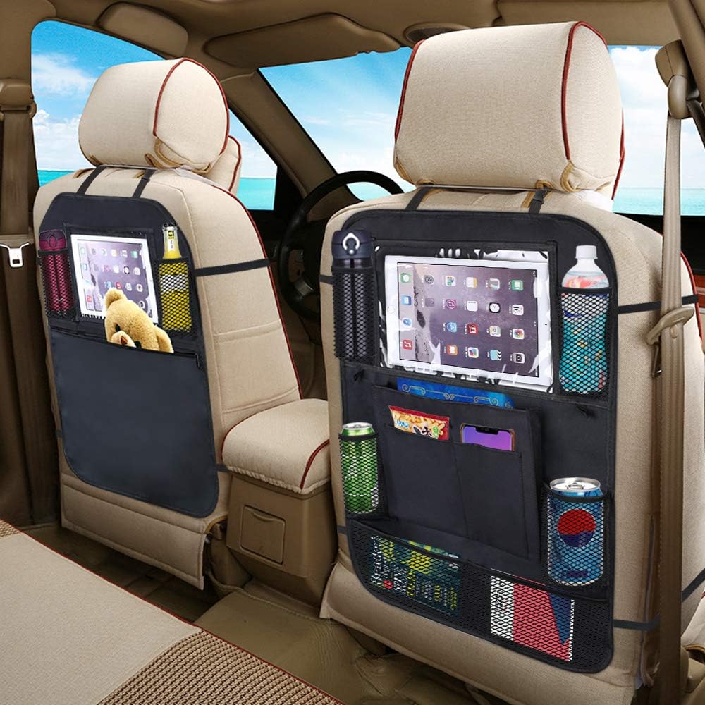 Thumbnail 6 de URAQT Protezione sedile auto bambini con organizer impermeabile (2 pezzi) + supporto iPad