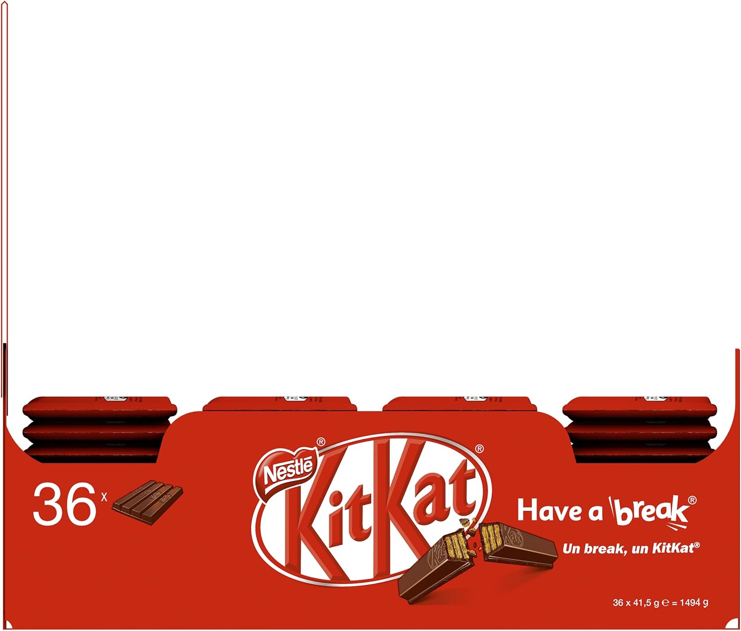 Thumbnail 2 de KitKat Barre Chocolat au Lait Présentoir – Lot 36 x 41,5 g