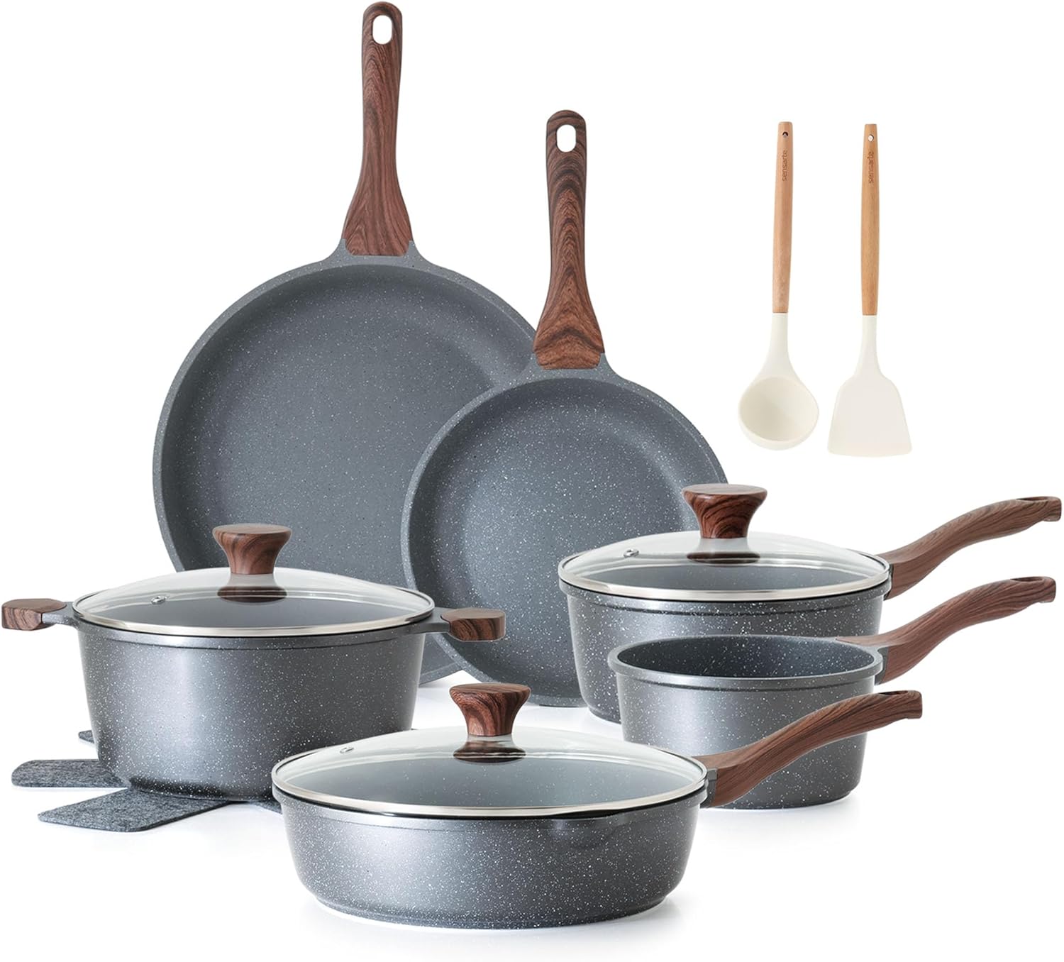 Detalle de SENSARTE Nonstick Cookware Set 16-Piece