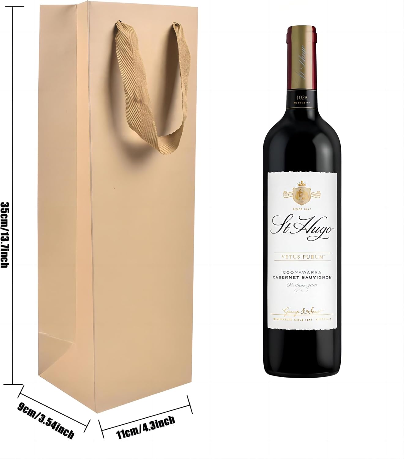 Thumbnail 4 de Kraft Paper Wine Bottle Carrier Pack of 12