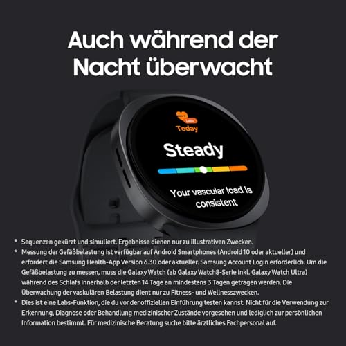 Thumbnail 6 de Samsung Galaxy Watch8 Smartwatch – Fitness‑Coach, Wellness‑Tracker und Schlaf‑Coaching, 40 mm, Graphite, Bluetooth
