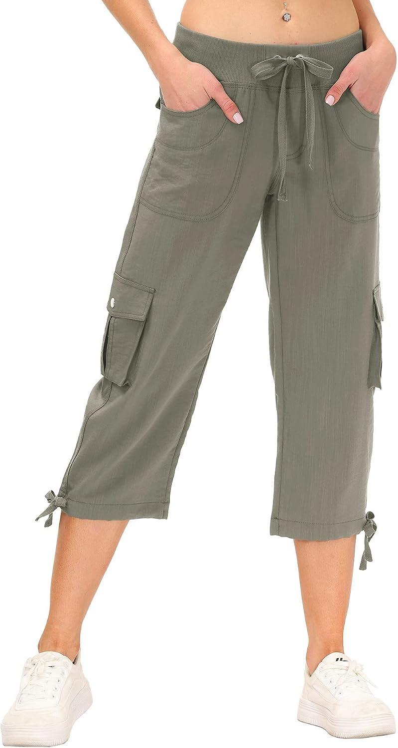 Detalle 2 de MoFiz Women's 5.5" Cargo Capris