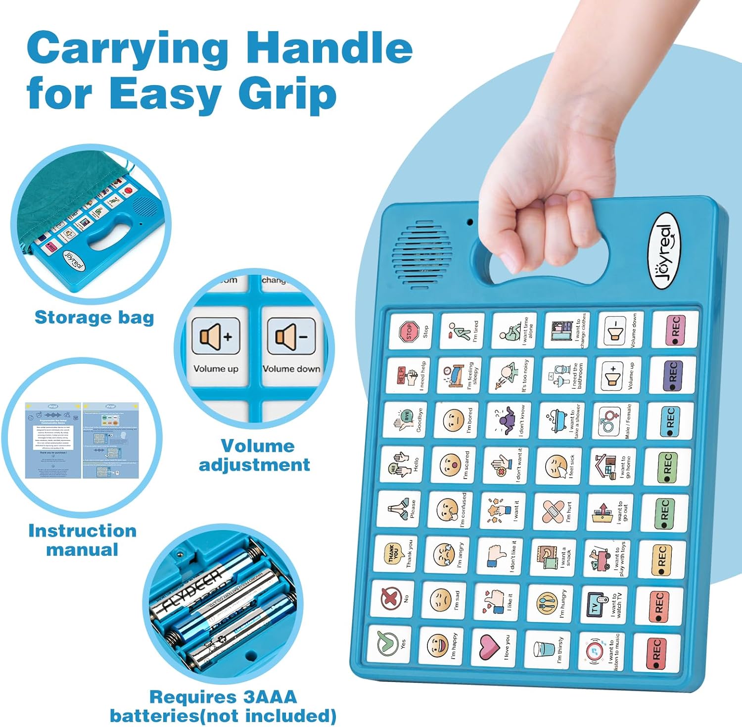 Thumbnail 3 de Joyreal AAC Device 8‑button communication tablet