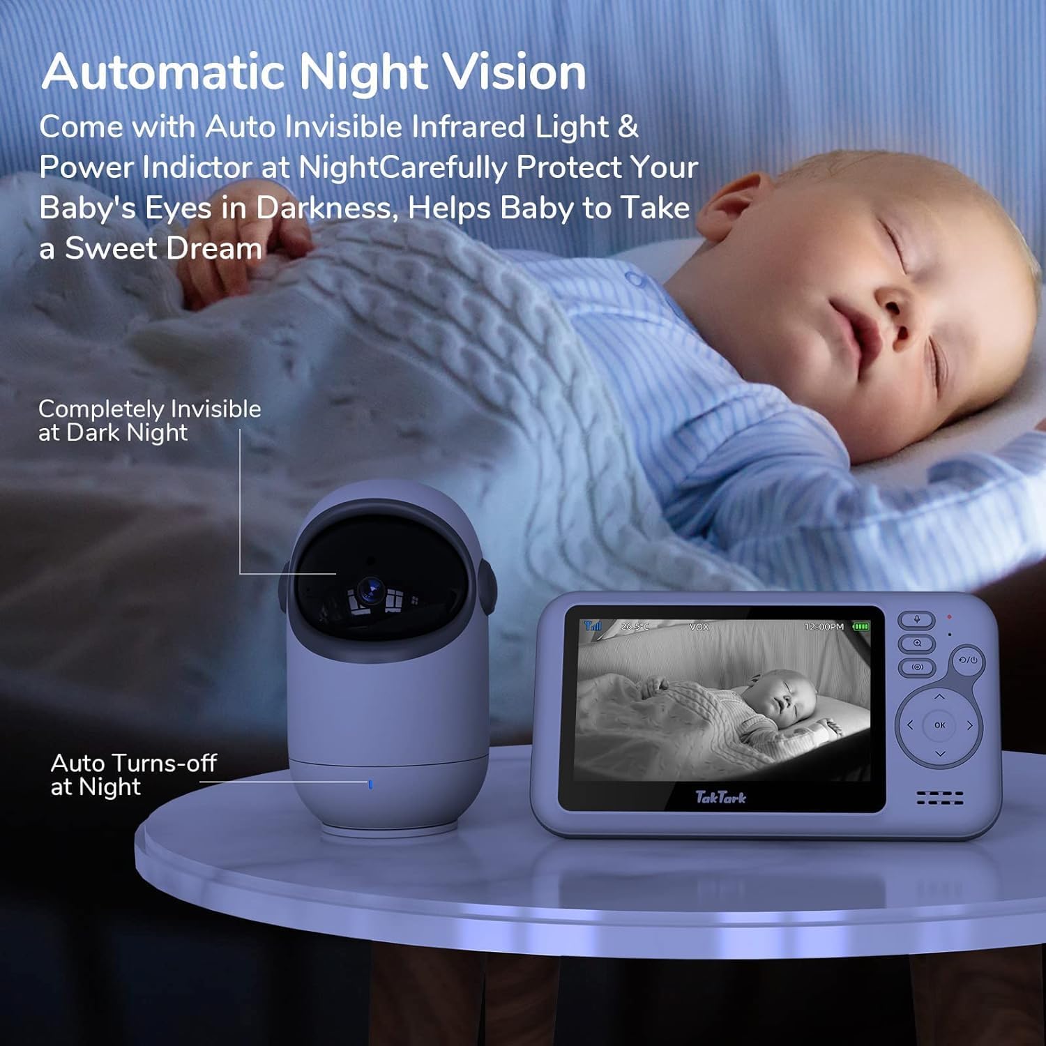 Thumbnail 4 de TakTark Babyphone mit Kamera 4.3