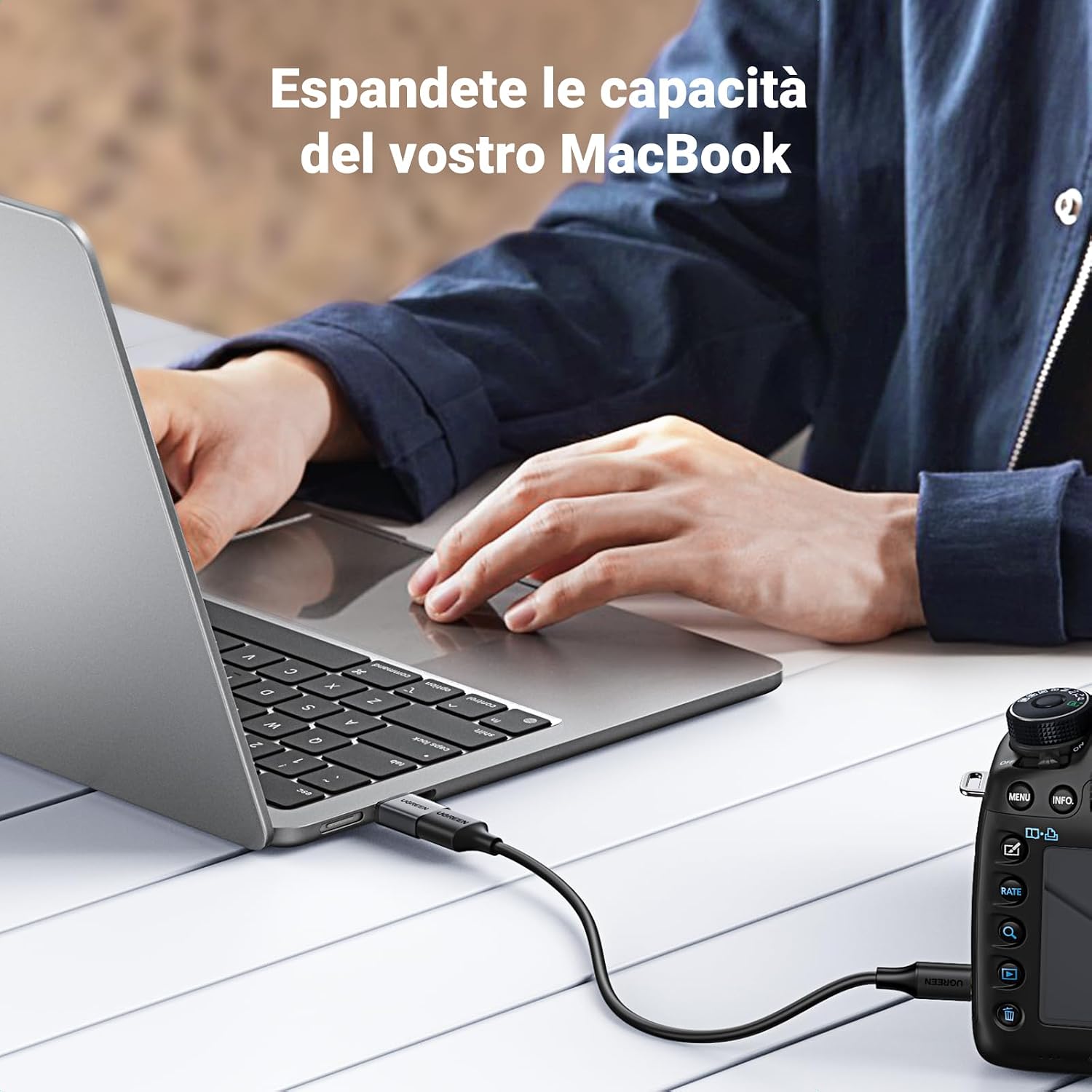 Thumbnail 5 de UGREEN Adattatore USB-C 3.0 OTG Maschio a Femmina (2 pezzi) nero
