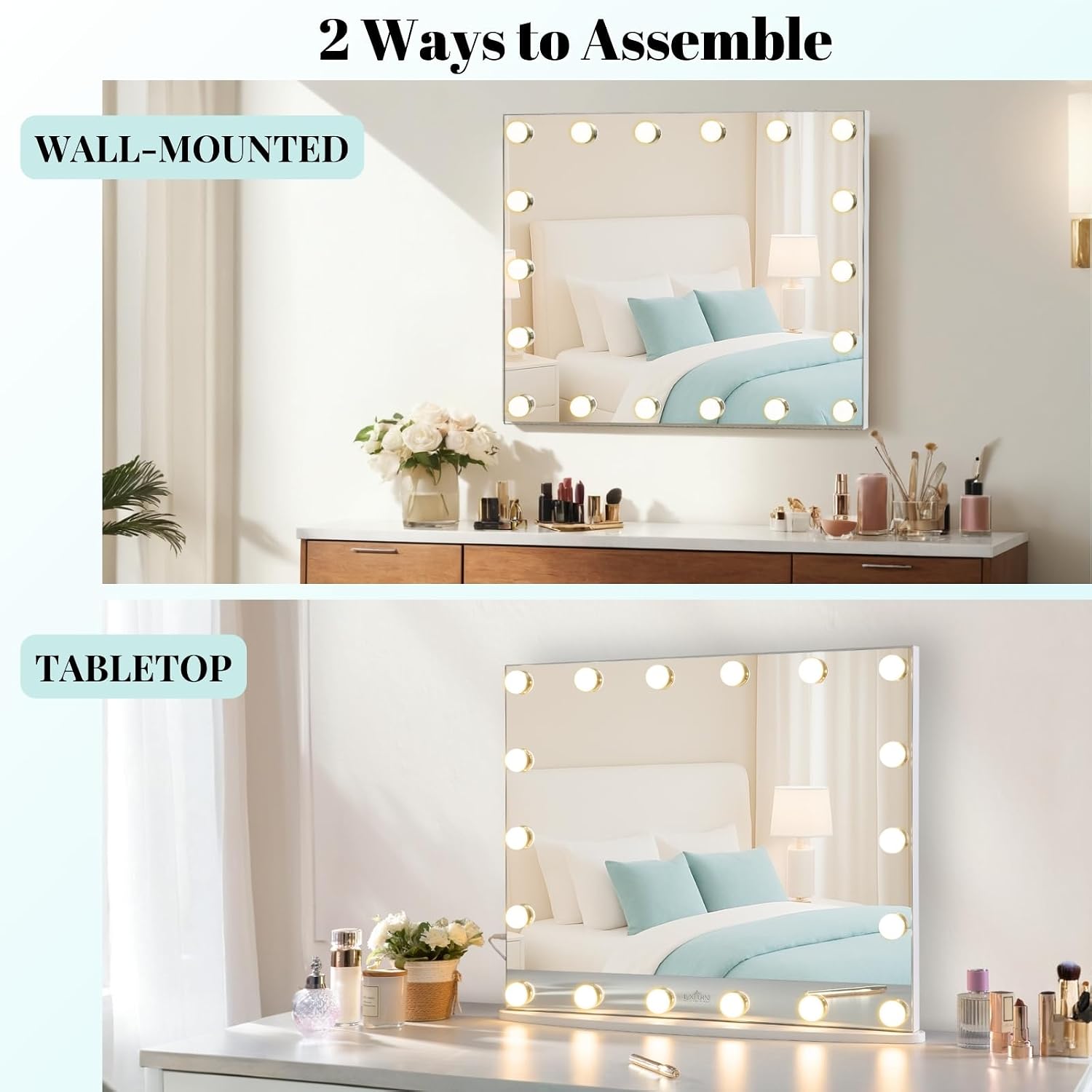 Thumbnail 6 de LUXFURNI Vanity Mirror with Lights 23.6