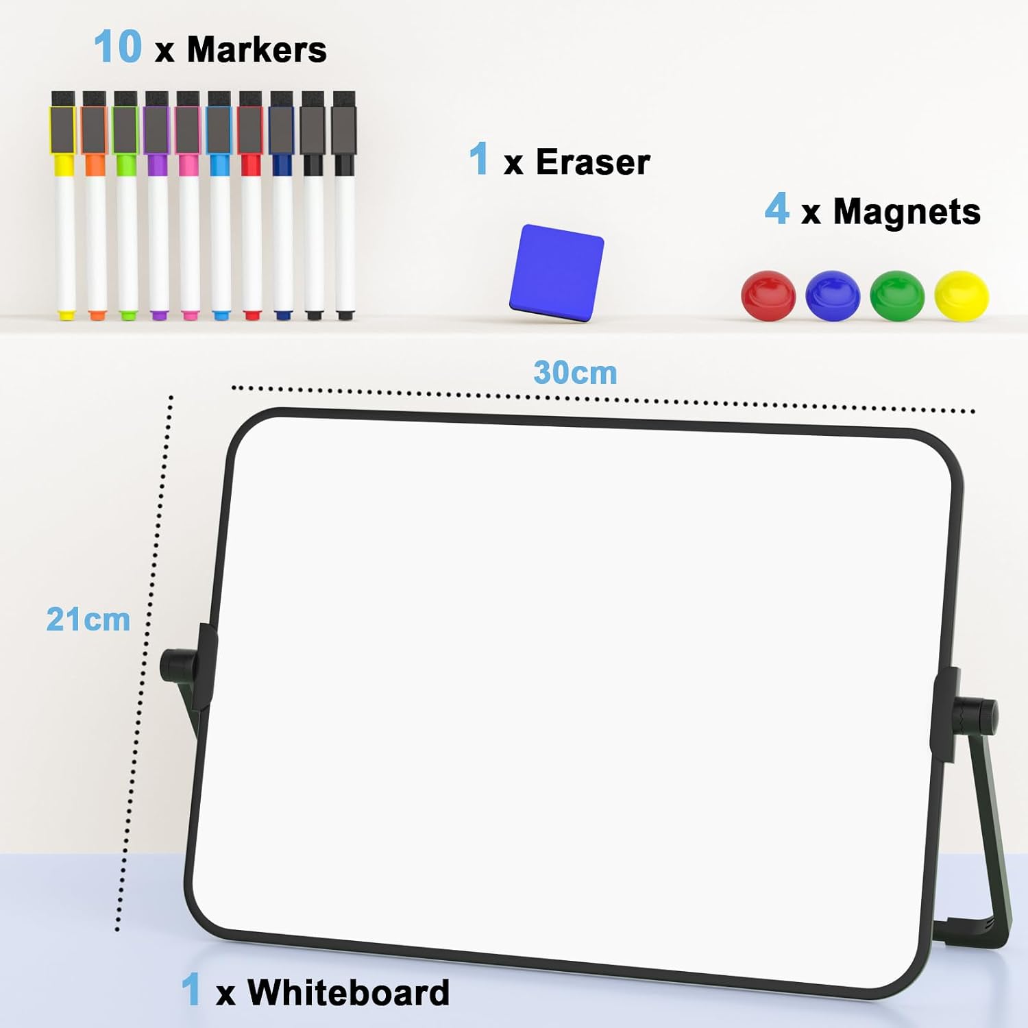 Detalle de Nicpro Dry Erase Whiteboard A4 21x30cm