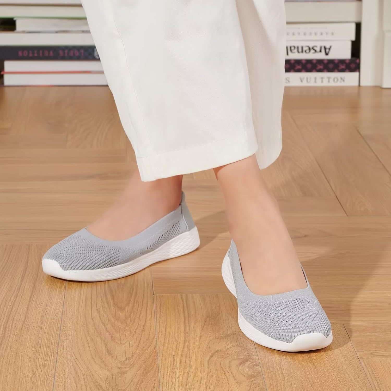 Thumbnail 1 de TIOSEBON Womens Slip On Loafers: Breathable Low-Top Flat Shoes