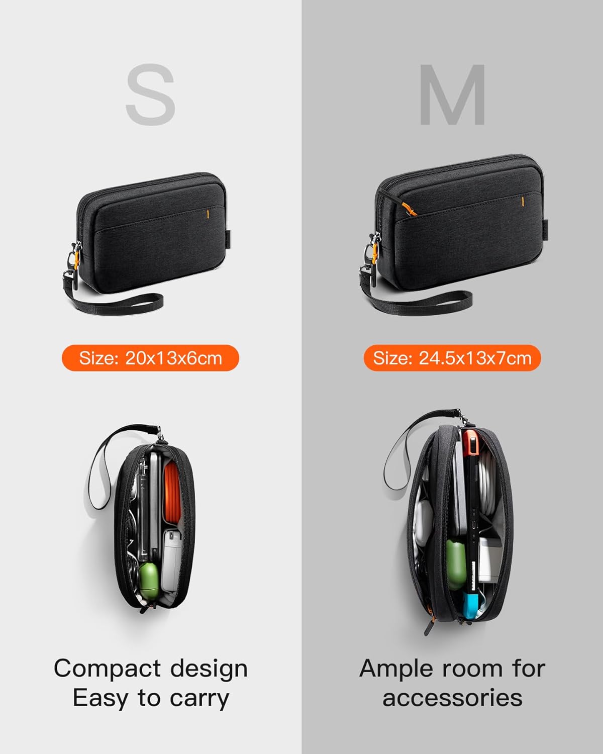 Detalle 2 de Inateck Kabeltasche Elektronik Organizer