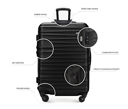 Thumbnail 9 de WITTCHEN Valigia Media Trolley in ABS, 67 x 45 x 26 cm, 4 ruote, serratura a combinazione