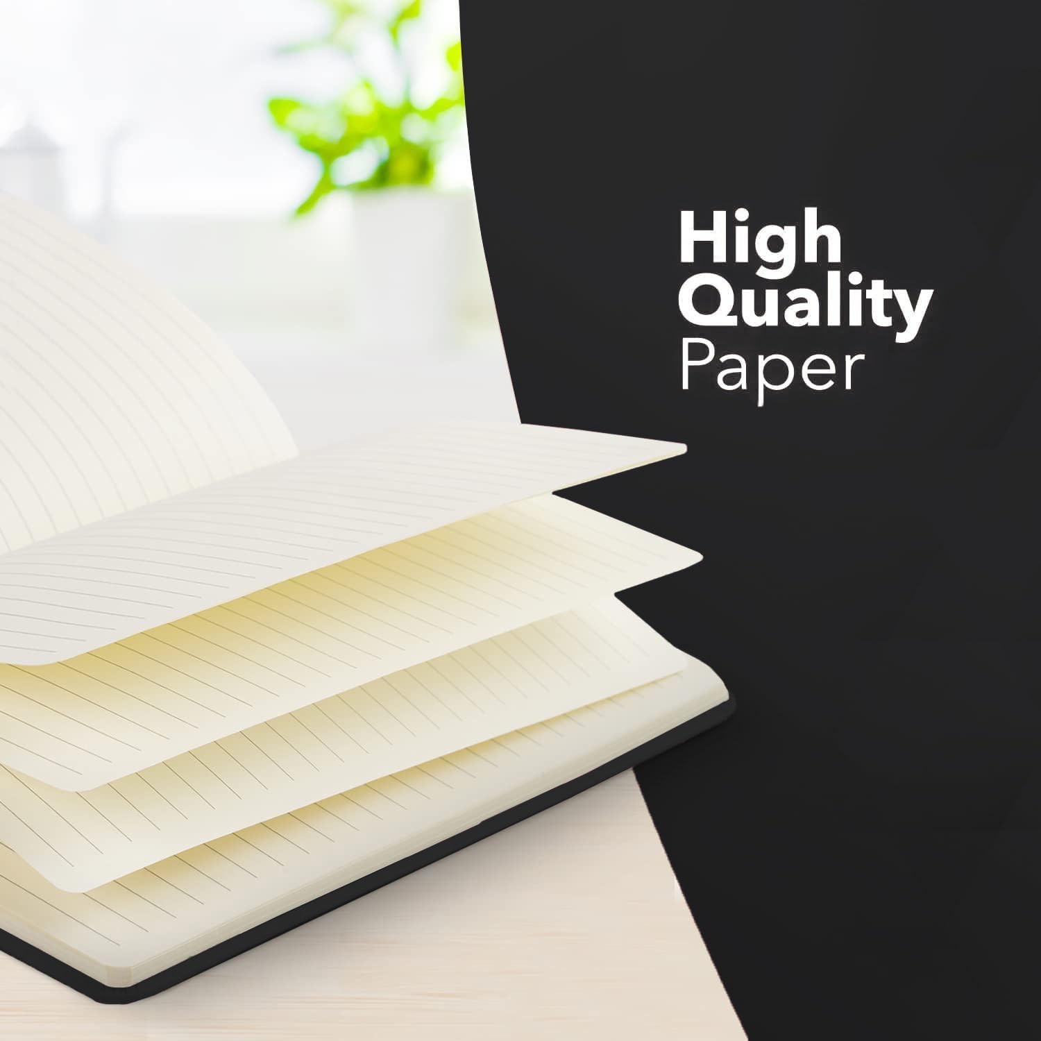 Detalle de delka A4 Notebook: Vegan Leather-Feel Notebook for Everyday Writing
