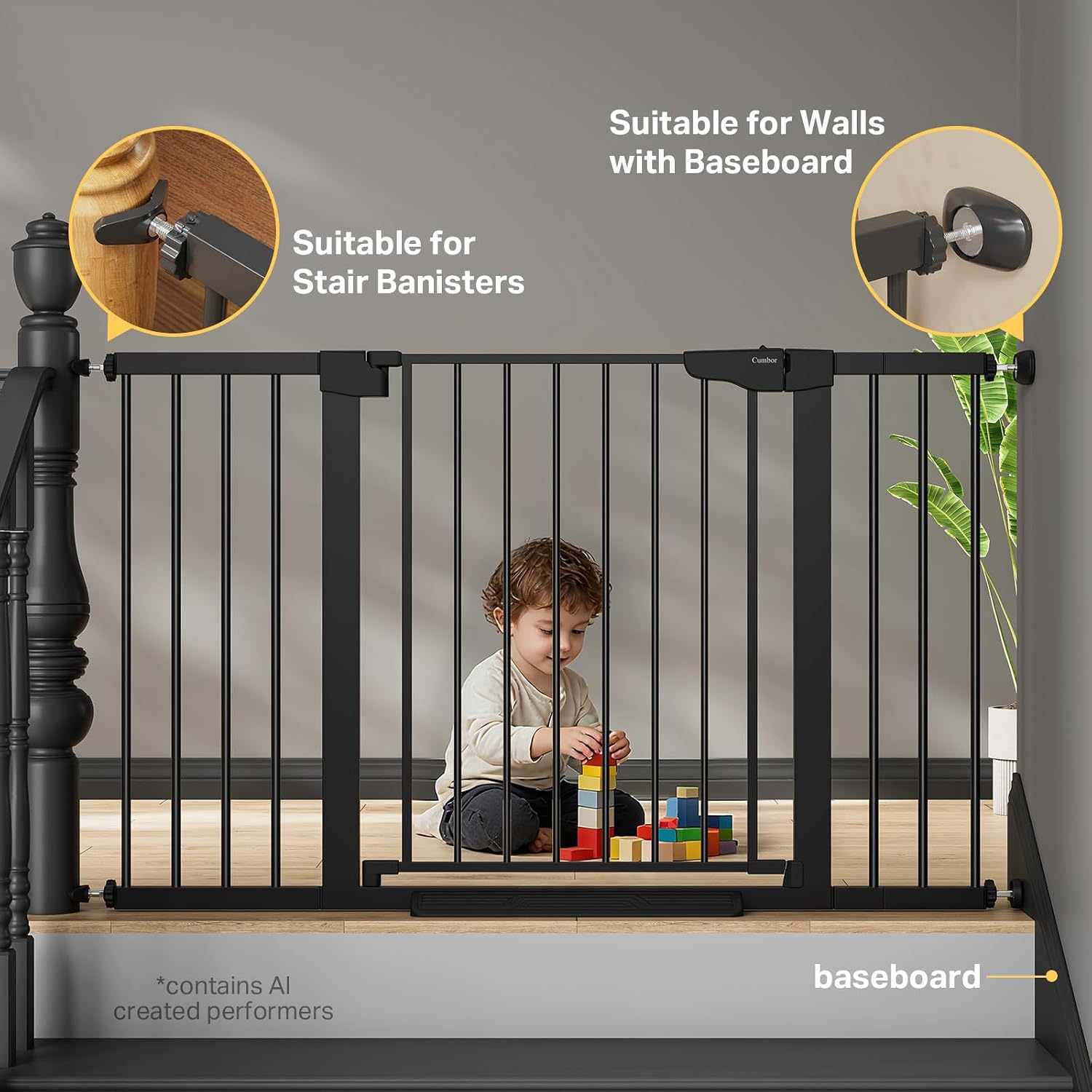 Thumbnail 5 de Cumbor 29.7"–51.5" Extra Wide Baby Gate