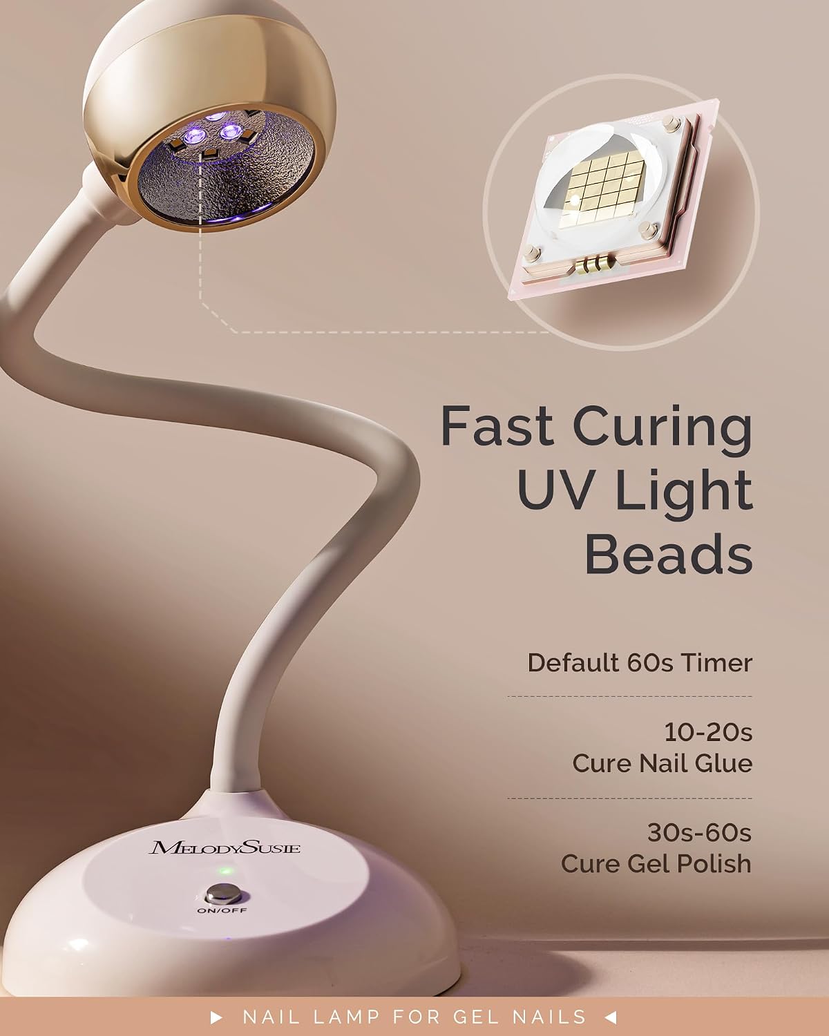 Detalle 1 de MelodySusie Nail Lamp 2000mAh Battery