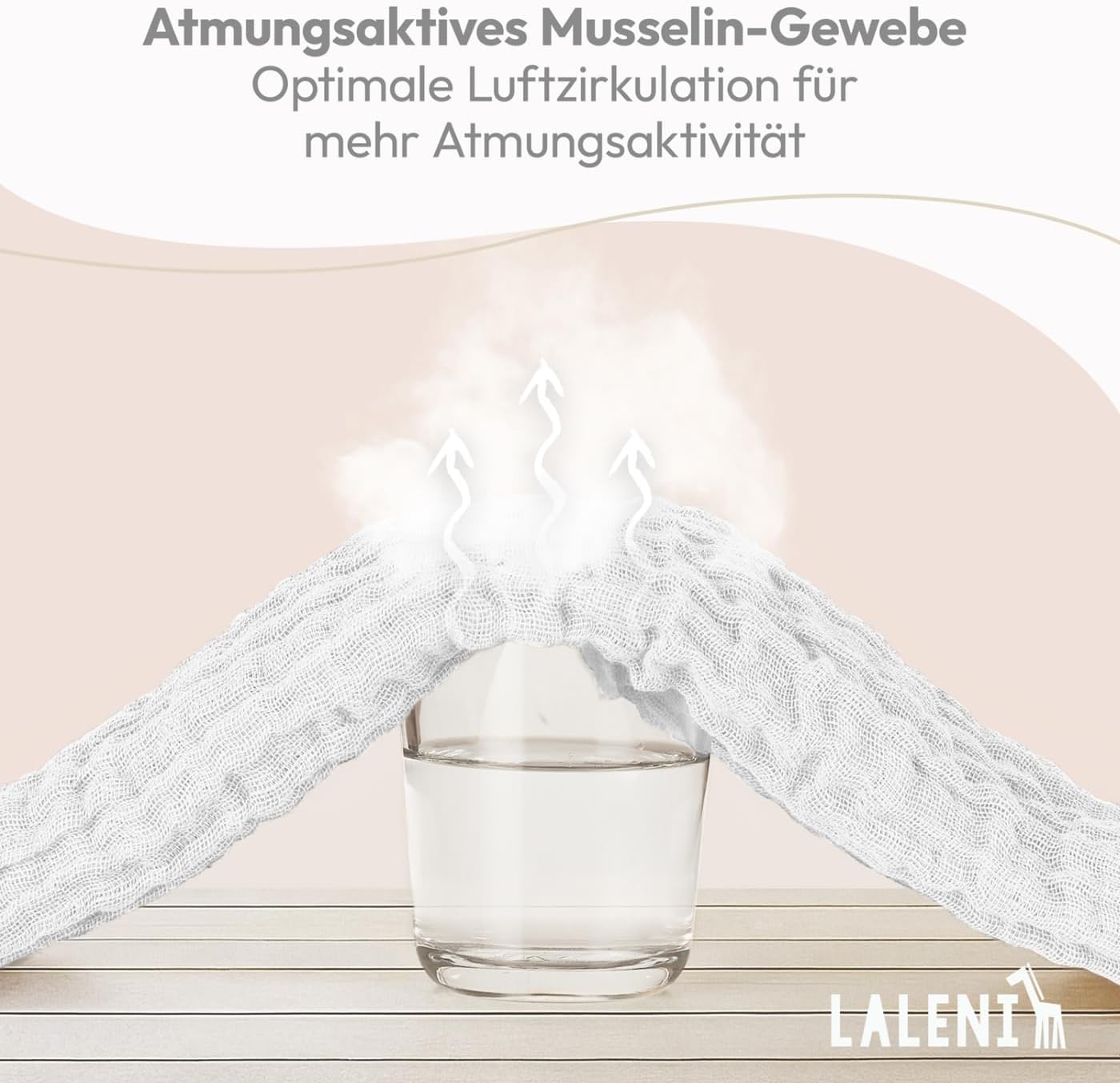 Thumbnail 5 de Laleni Spucktücher Baby im 10er Set aus reiner Baumwolle (70x70) – schadstofffreie Musselintücher