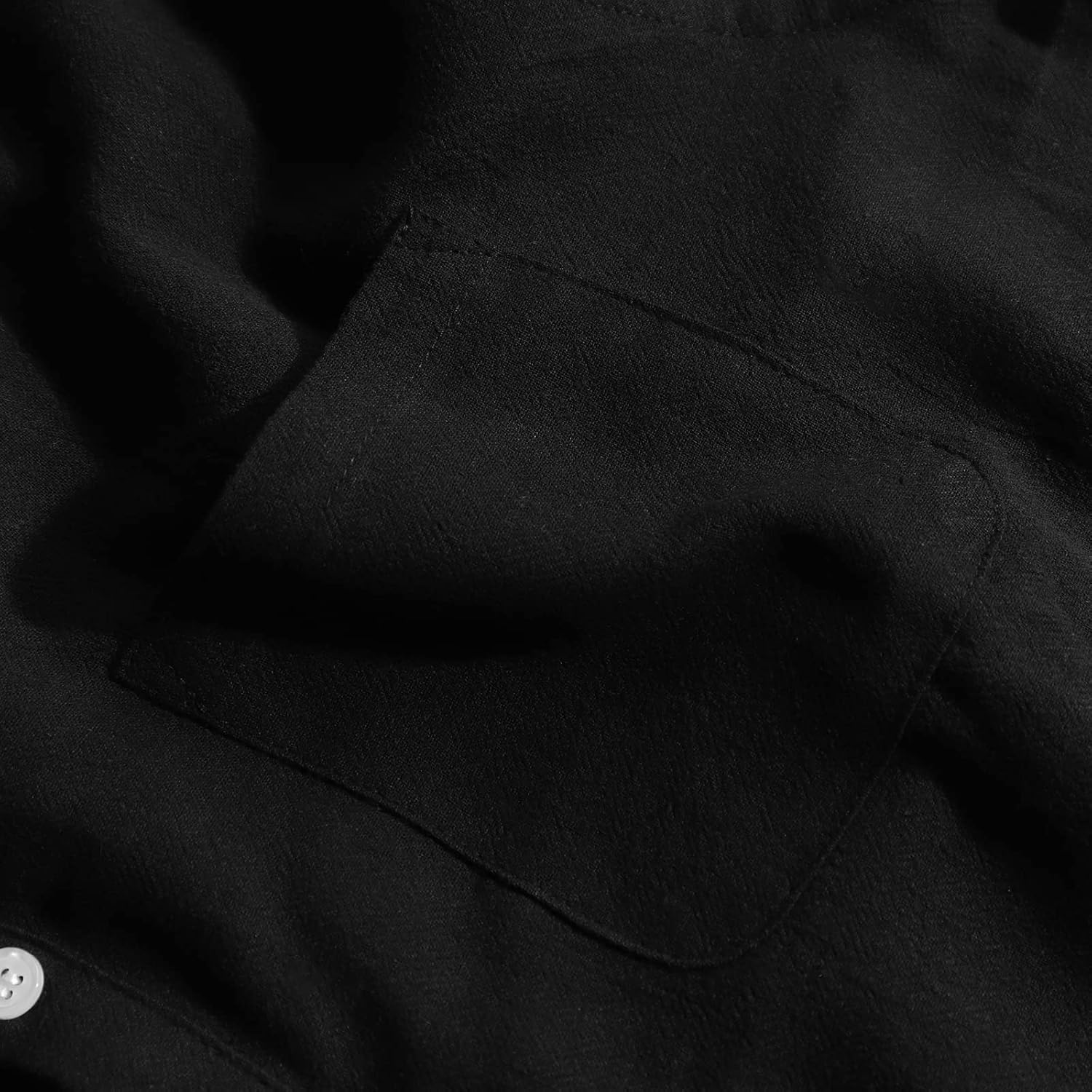 Thumbnail 3 de LVCBL LVCBL Leinen-Hemd Henley Regular Fit