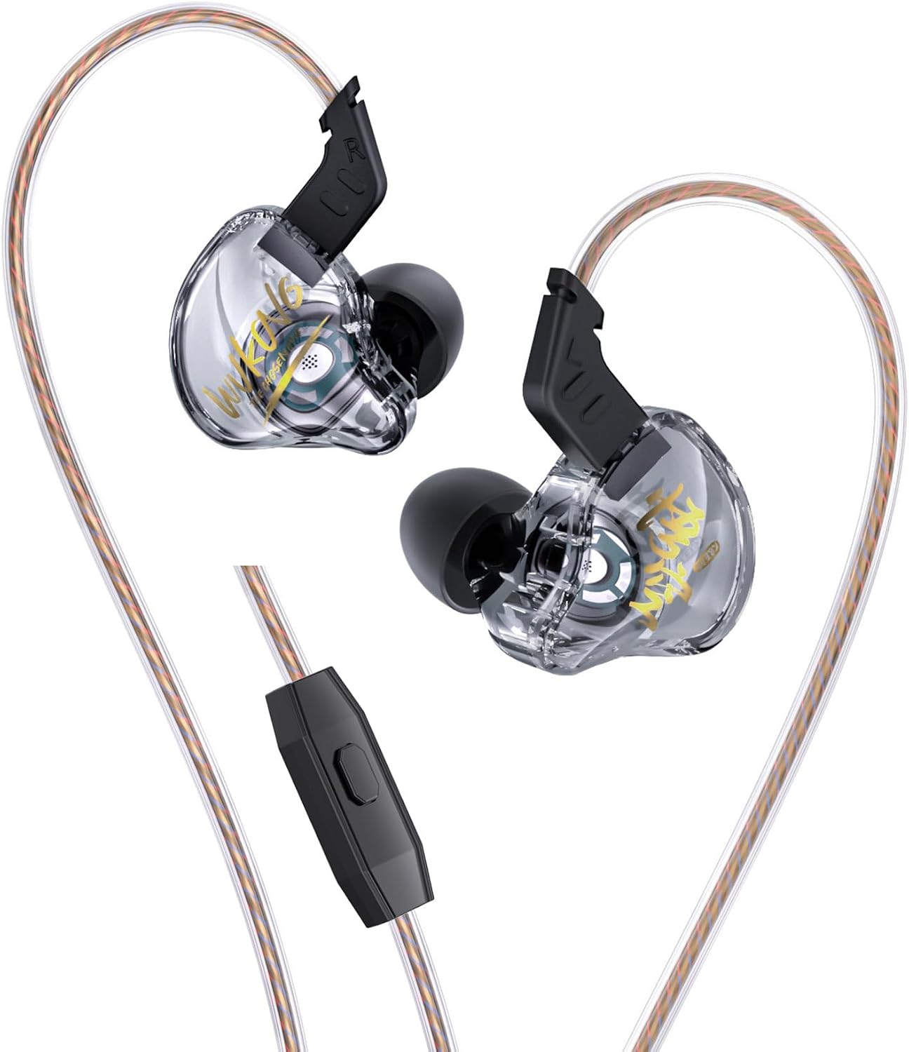 Detalle de Yinyoo MONKIE K01 bedrade gaming-oortjes met 10mm-driver en microfoon