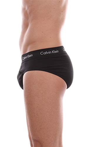 Detalle 1 de Calvin Klein Herren Hip Briefs, 3er-Pack, XL, Schwarz, Baumwollstretch