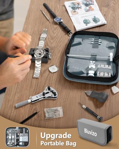 Thumbnail 6 de Bluvizo Professional Watch Repair Kit: 149pcs Watch Repair Tool Set