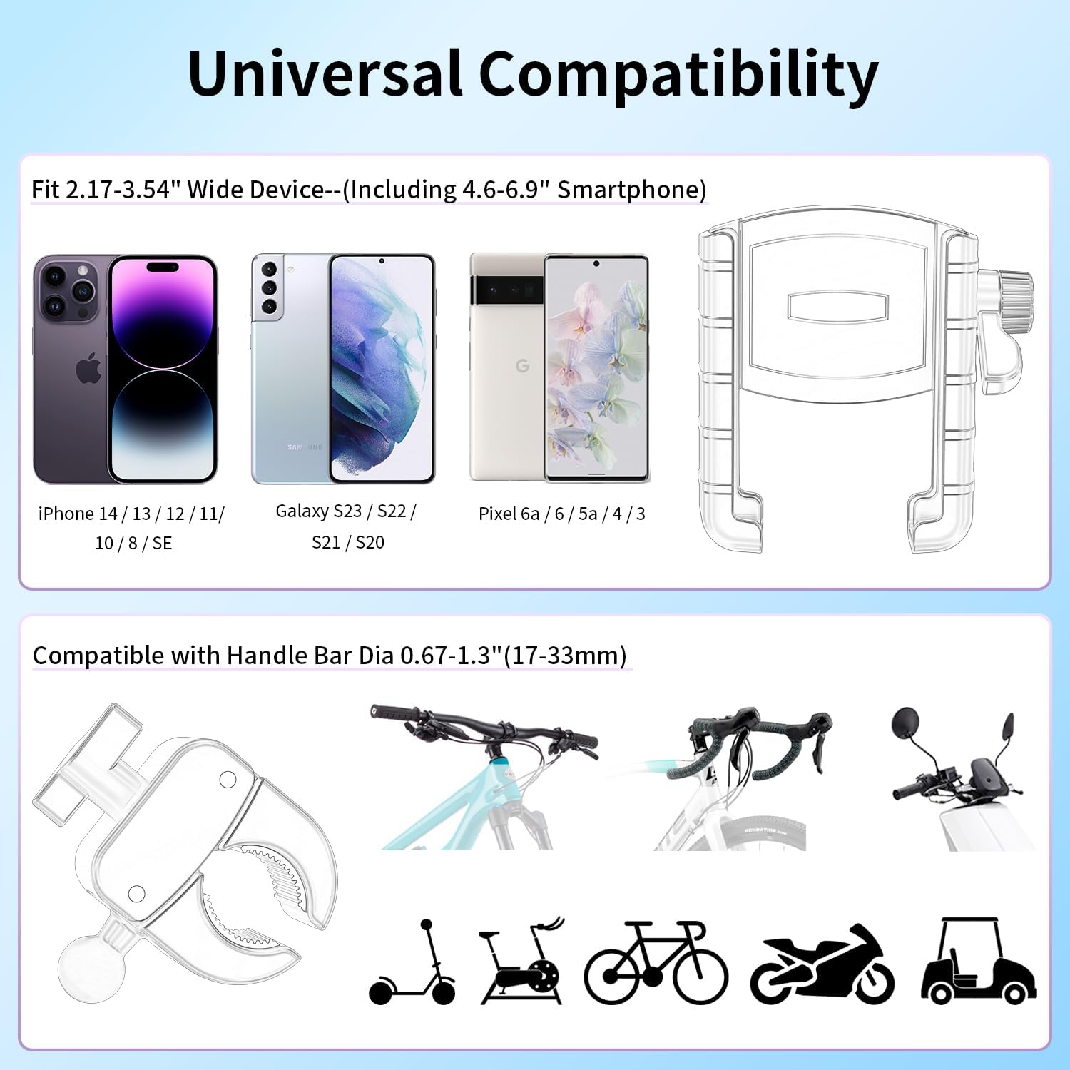 Thumbnail 4 de Bike Phone Mount Holder for Motorcycles and Scooters
