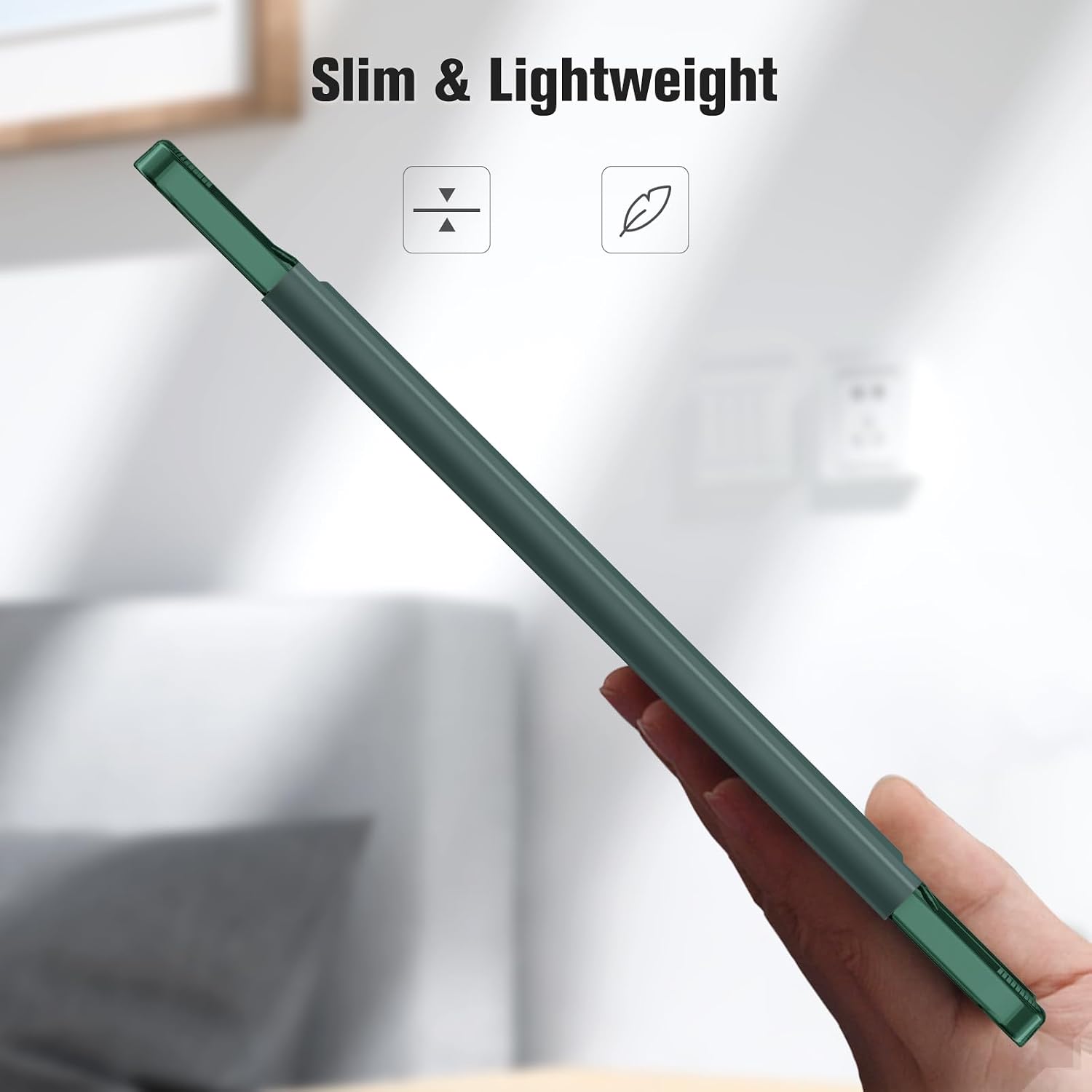 Detalle de Fintie Hülle für iPad Air 11 Zoll (M4/M3/M2, 2026/2025/2024) & iPad Air 5/4 Gen – Dunkelgrün, magnetischer Verschluss