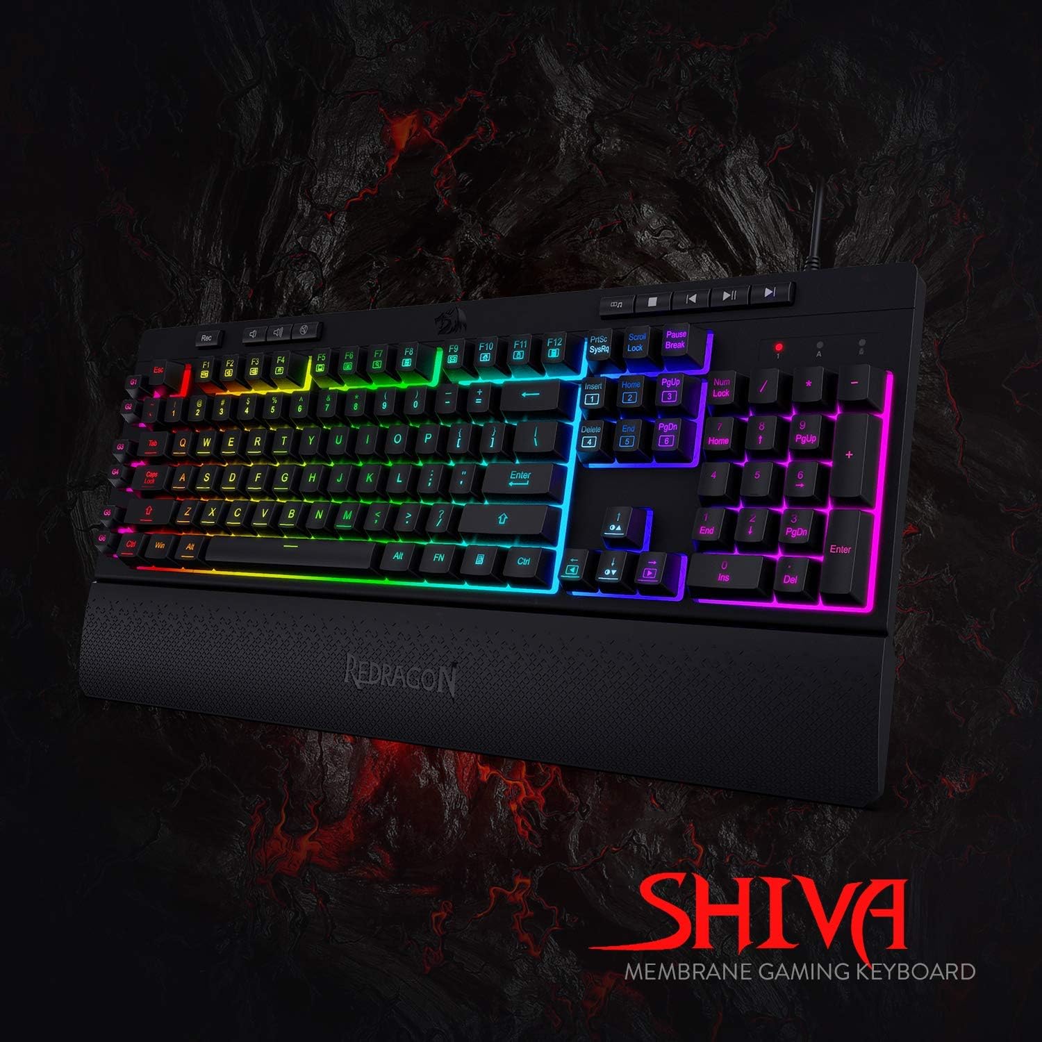Detalle 1 de Redragon K512 Shiva US-Layout Tastatur